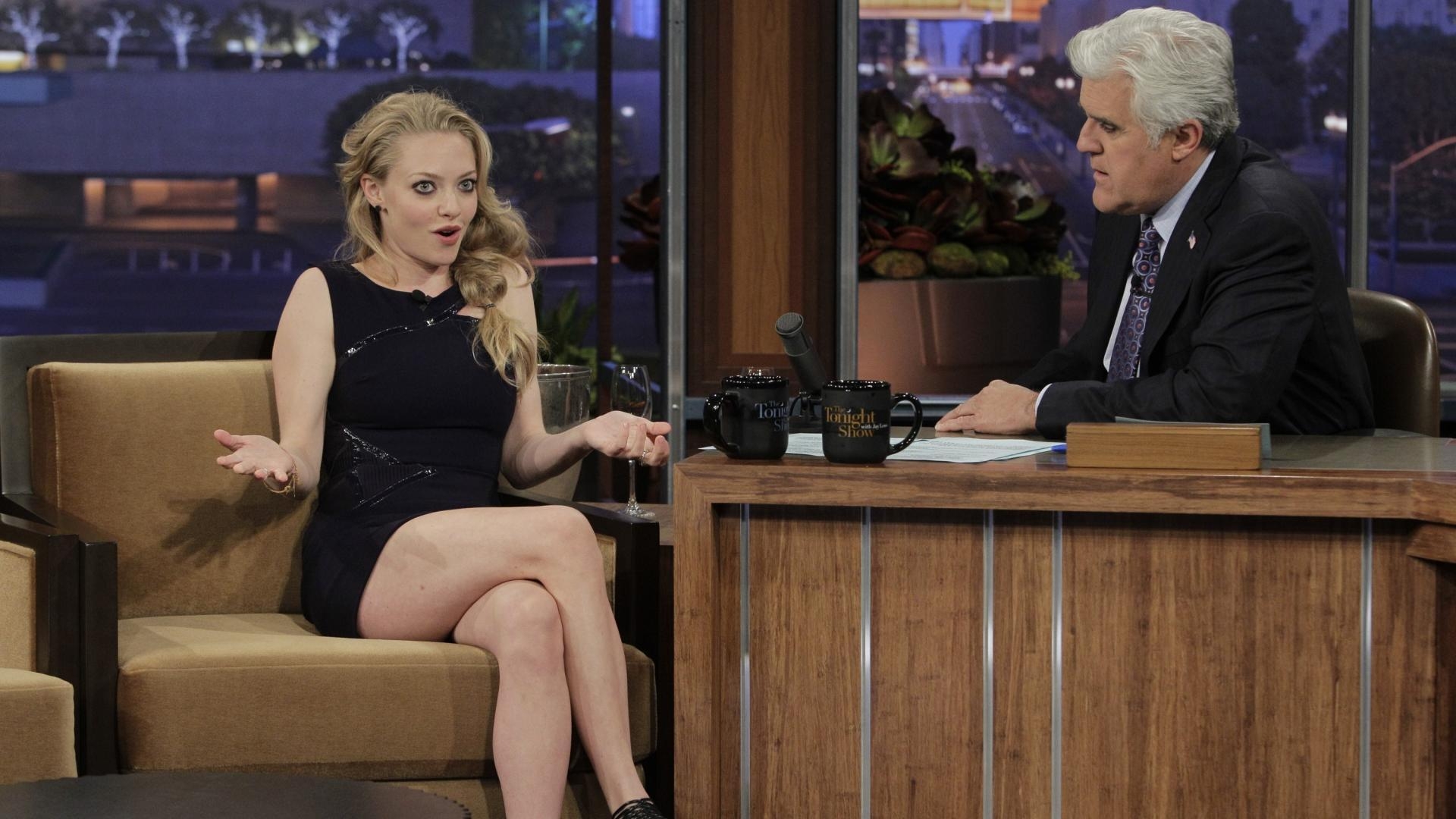 1920x1080 Amanda seyfried jay leno wallpaper, Desktop