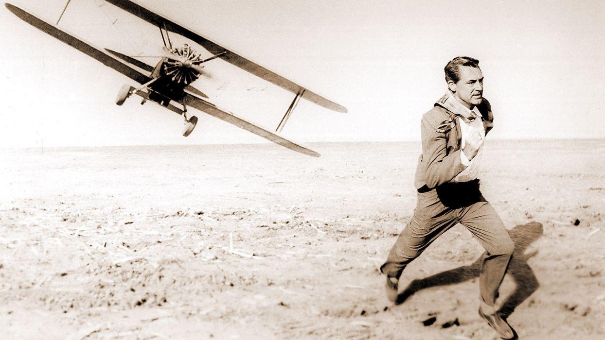 1250x700 North by Northwest Cary Grant aircraft airplane wallpaper, Desktop