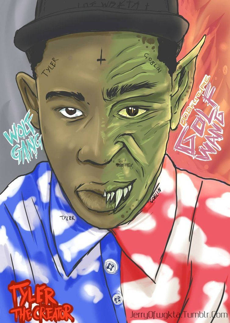 760x1060 Download Unveiling Tyler The Creator As Half Goblin Wallpaper, Phone