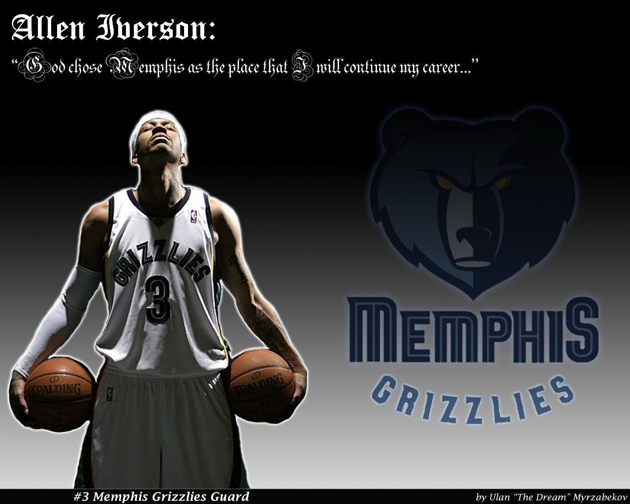 1280x1030 Allen Iverson Memphis Grizzlies Wallpaper. Basketball Wallpaper, Desktop