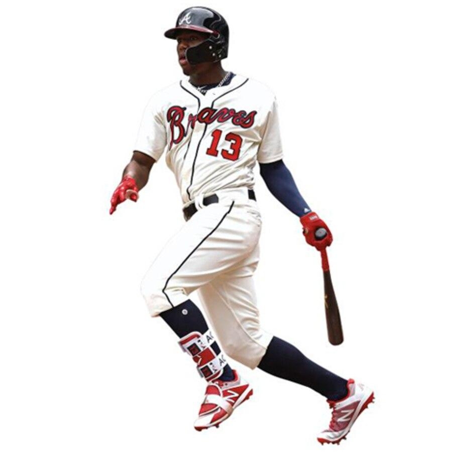 900x900 Ronald Acuna Jr. Atlanta Braves Fathead Life Size Removable Wall Decal, Phone