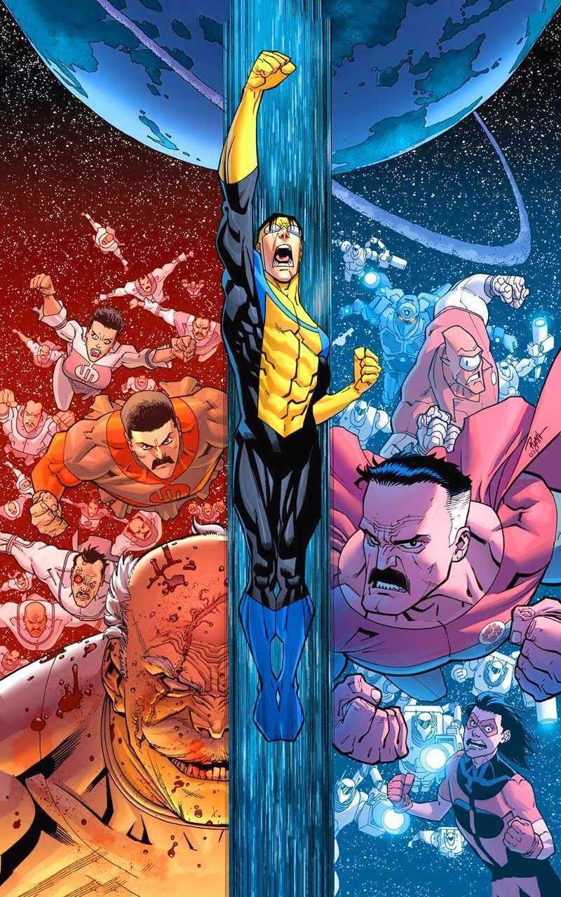 800x1280 an animated Invincible wallpaper, Phone