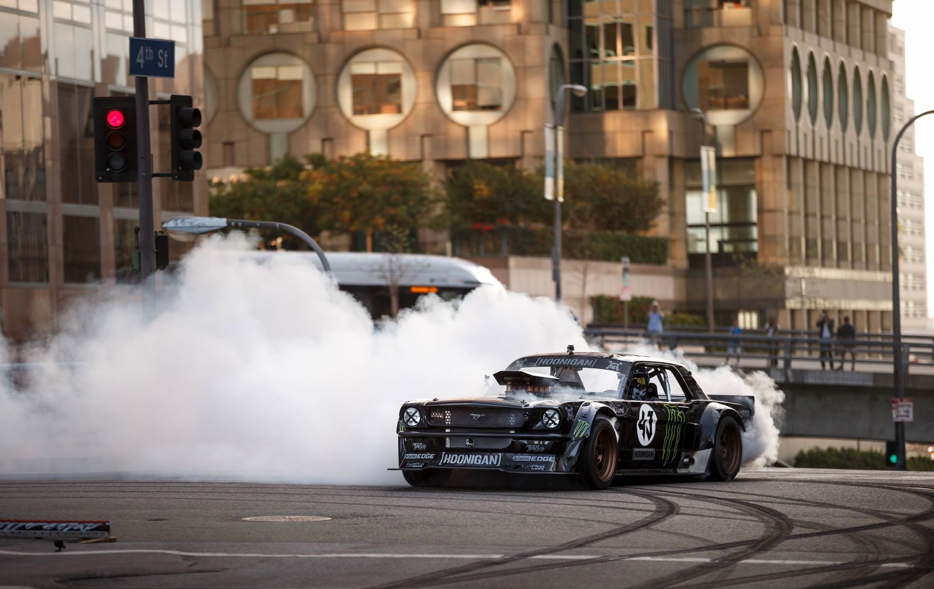 1920x1220 Ken Block Tears Up LA In 845 Hp Mustang, Desktop