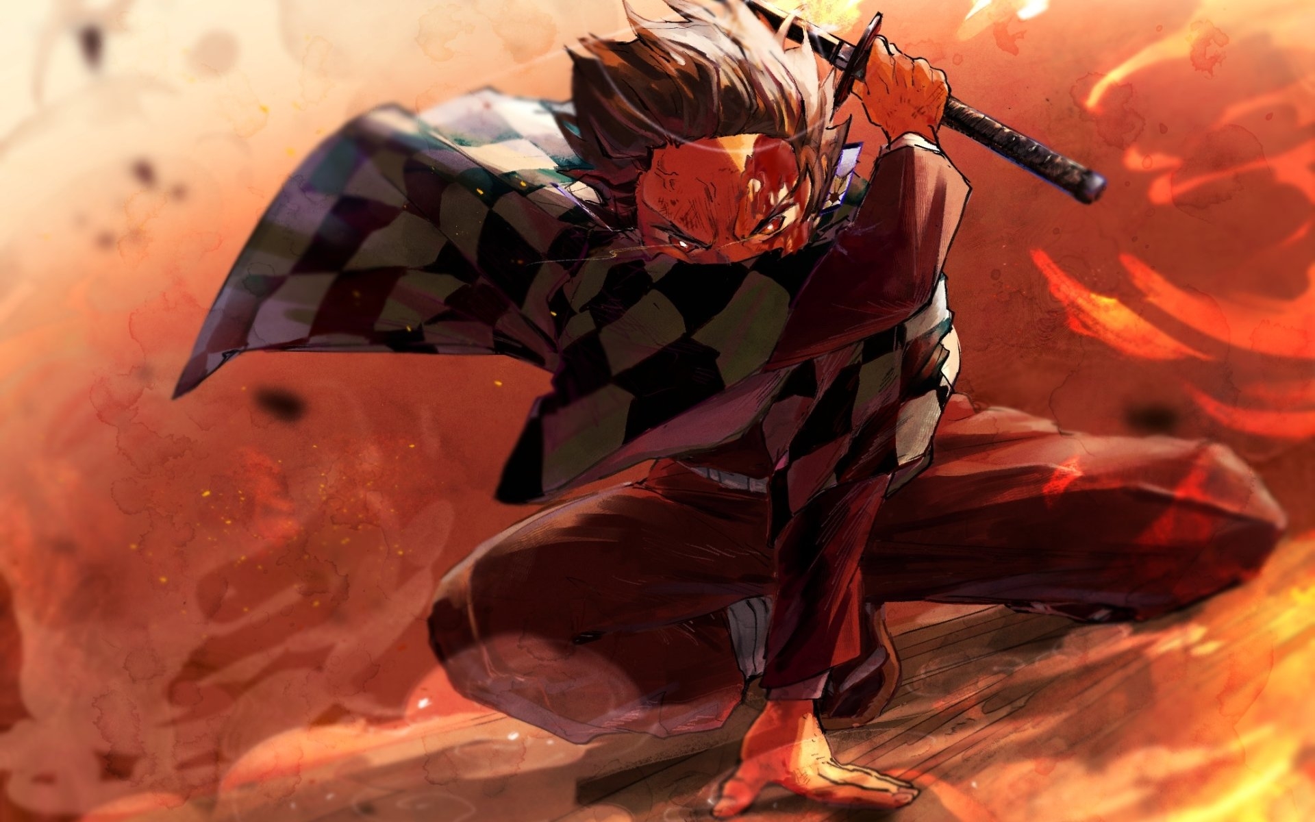 1920x1200 Wallpaper of Demon Slayer, Kimetsu no Yaiba, Tanjirou Kamado, Desktop