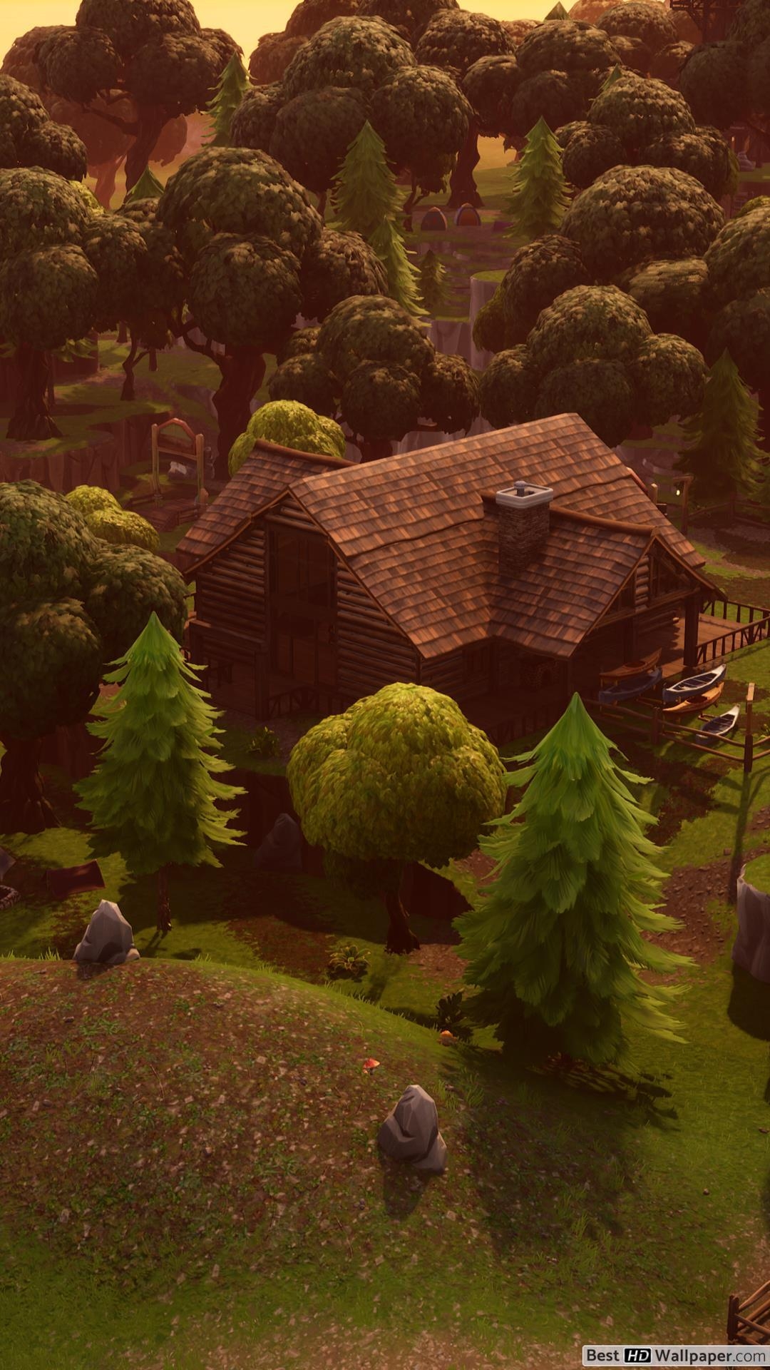 1080x1920 Lonely Lodge 4k Fortnite HD wallpaper download, Phone