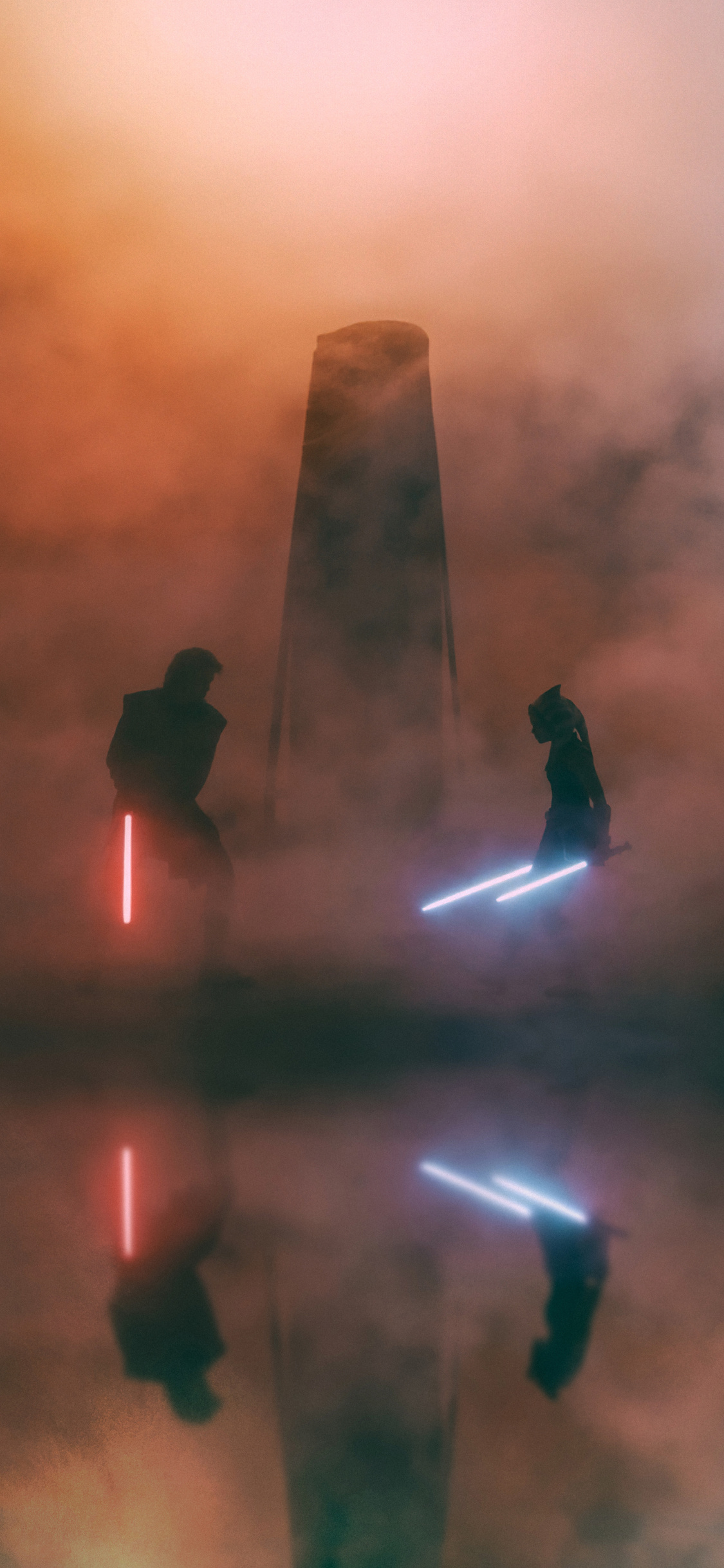 1130x2440 Anakin Skywalker Vs Ahsoka, Phone