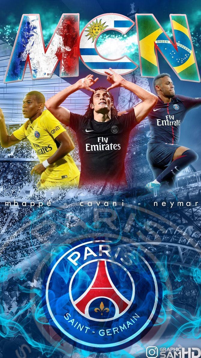 670x1200 Mbappe Cavani Neymar Phone Wallpaper 2017 2018, Phone