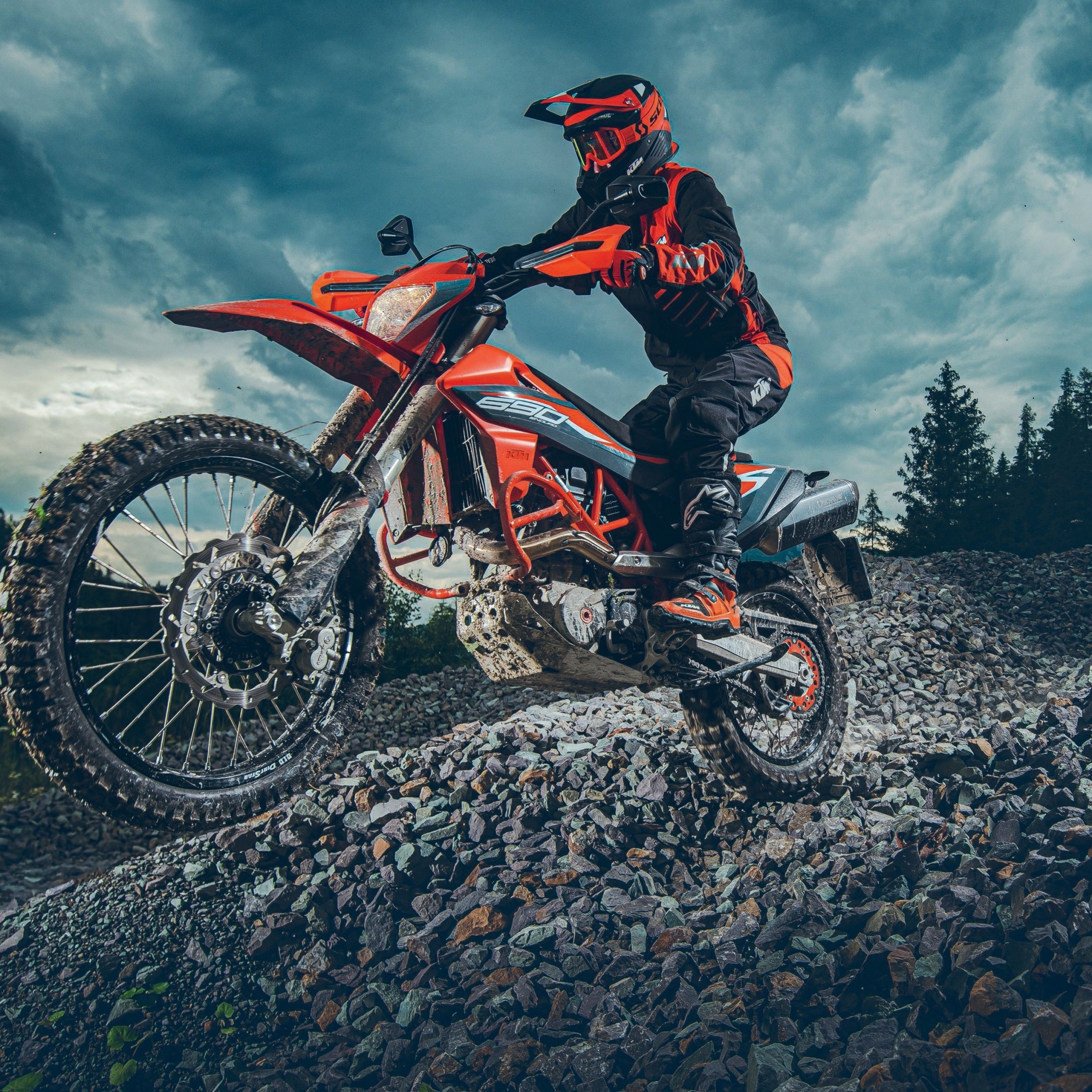 2740x2740 KTM 690 Enduro R 4K Wallpaper, Adventure Motorcycles, Off Roading, Bikes, Phone