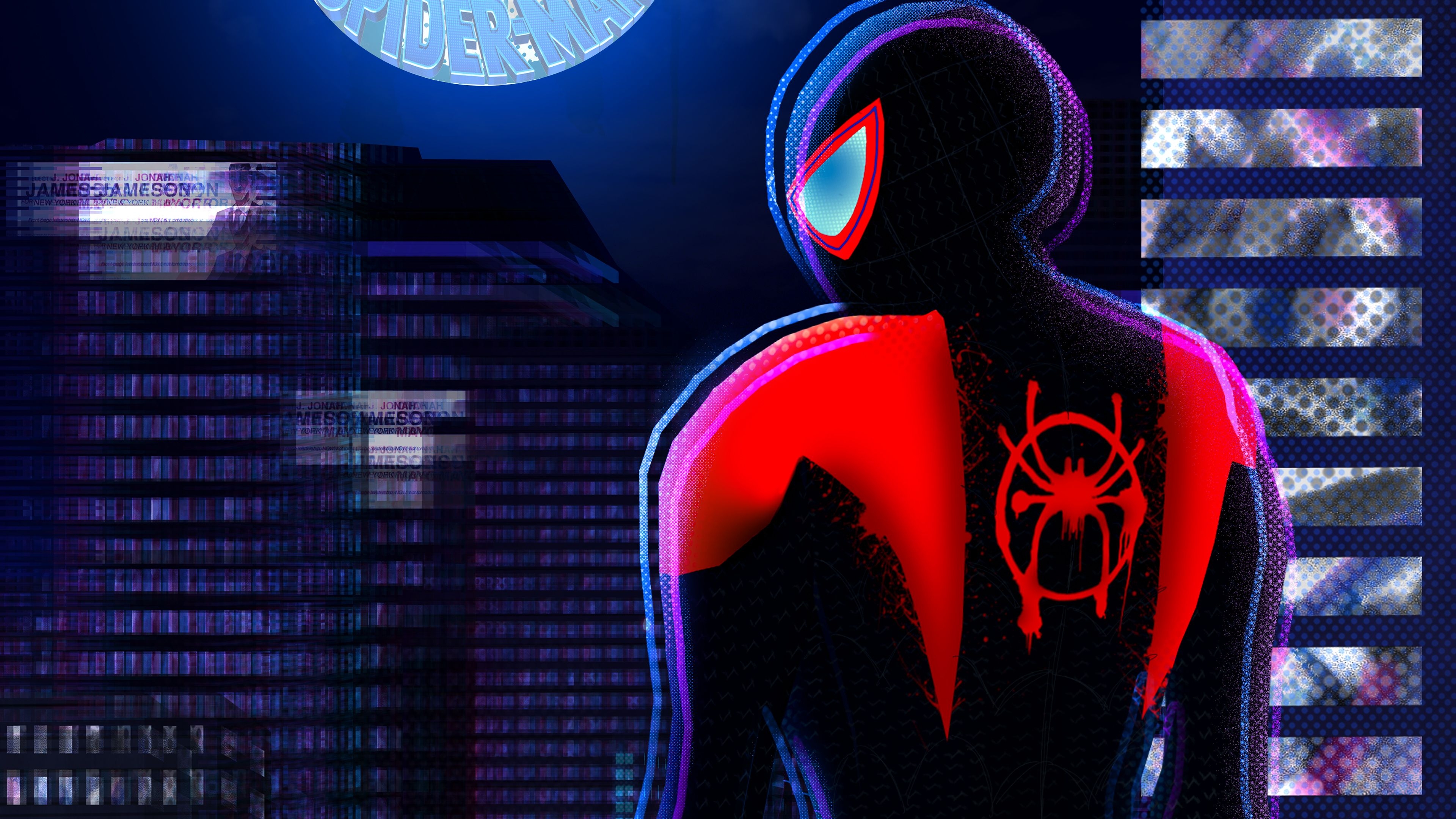 3840x2160 Spider Man Into The Spider Verse Neon, Desktop