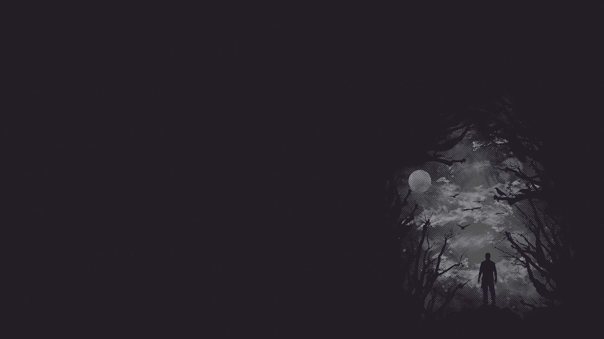 1920x1080 Simple Dark Wallpaper, Desktop