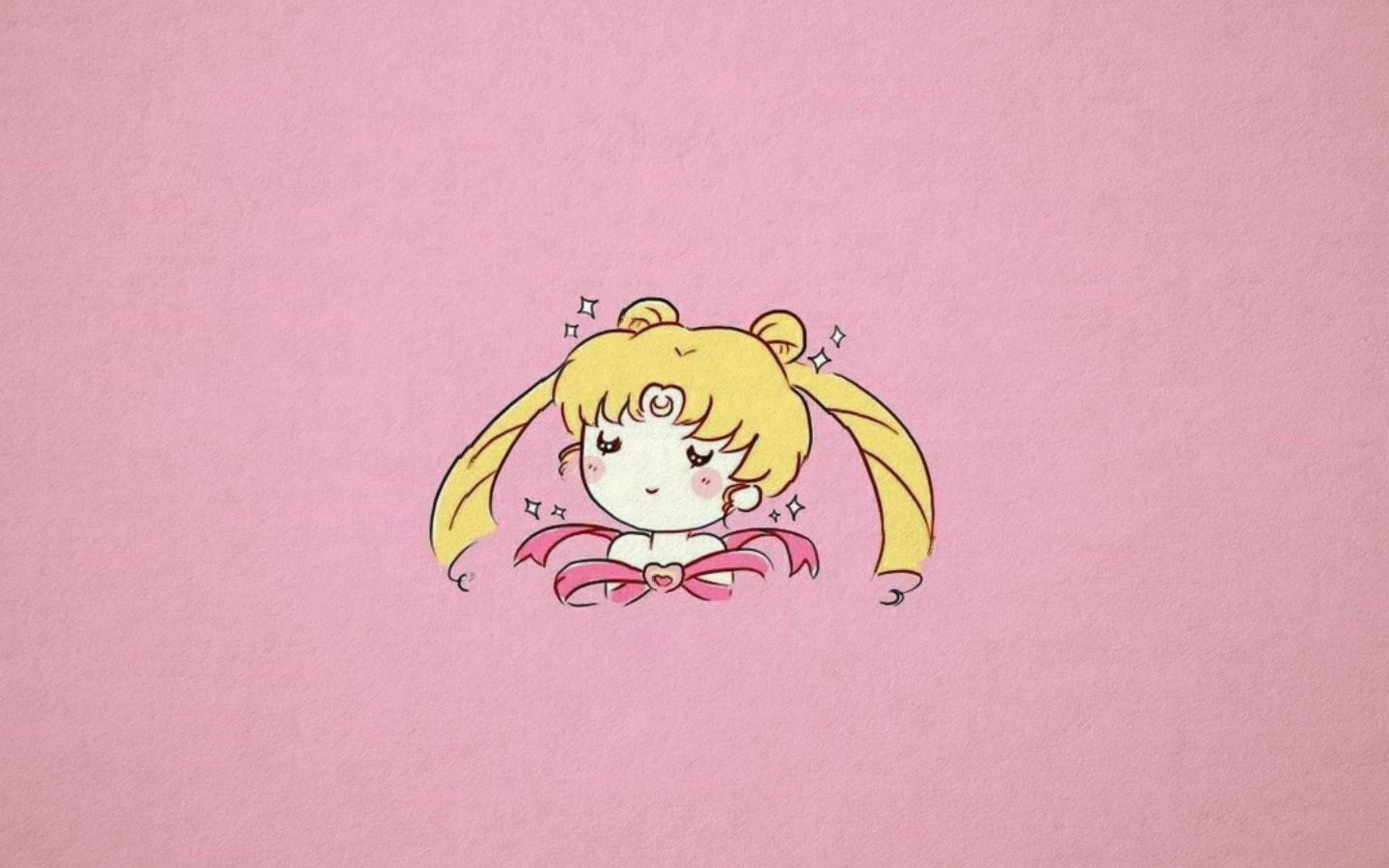 1440x900 Wallpaper Chibi Sailor Moon (1440 × 900). Sailor moon wallpaper, Desktop