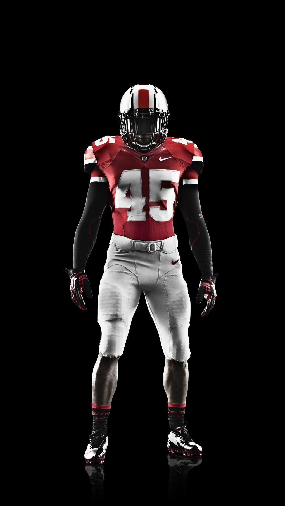 1080x1920 Ohio State Nike Pro Combat Football Uniform htc one wallpaper, Phone