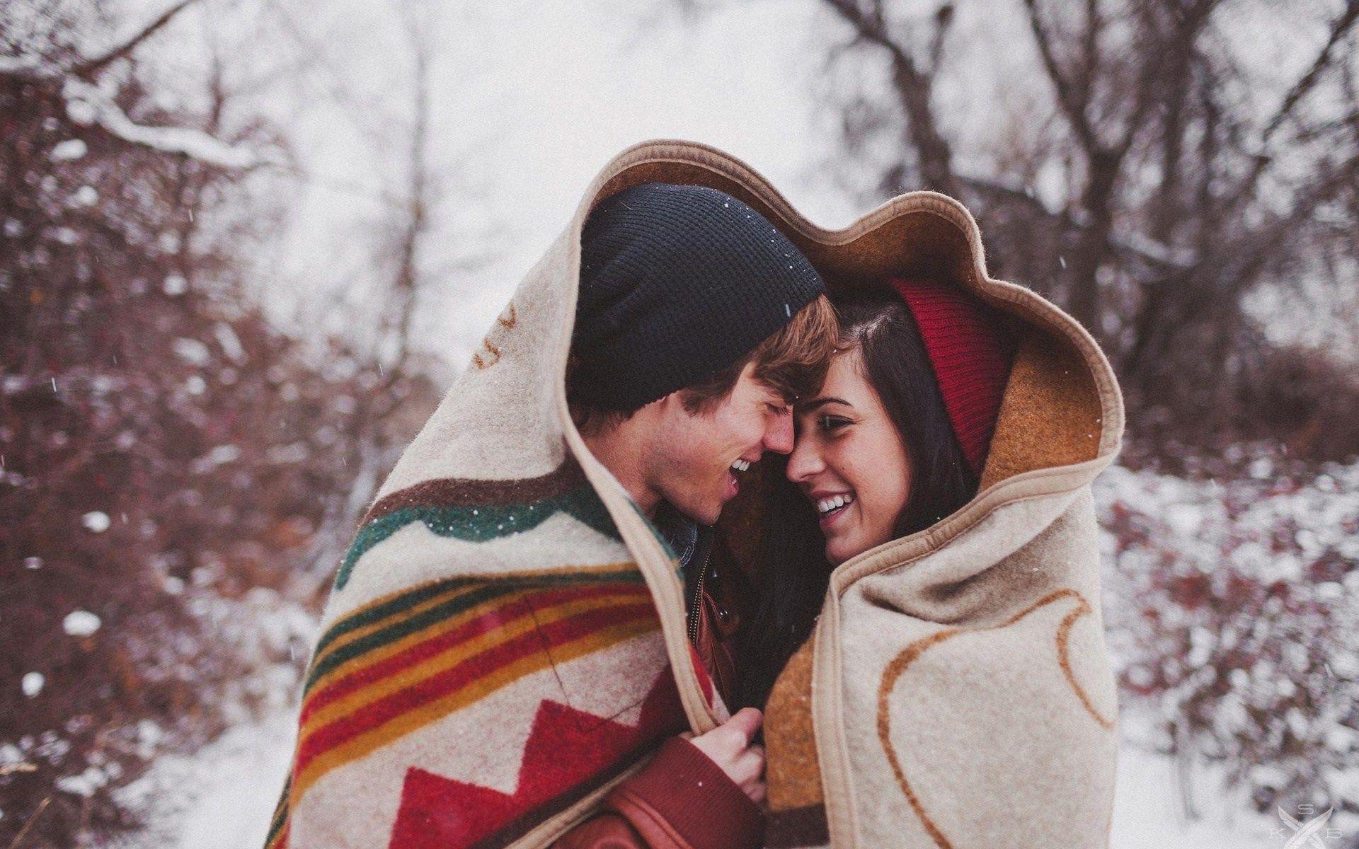 1920x1200 Couple Boy Girl Love Winter Snowfall HD Wallpaper. Cool, Desktop