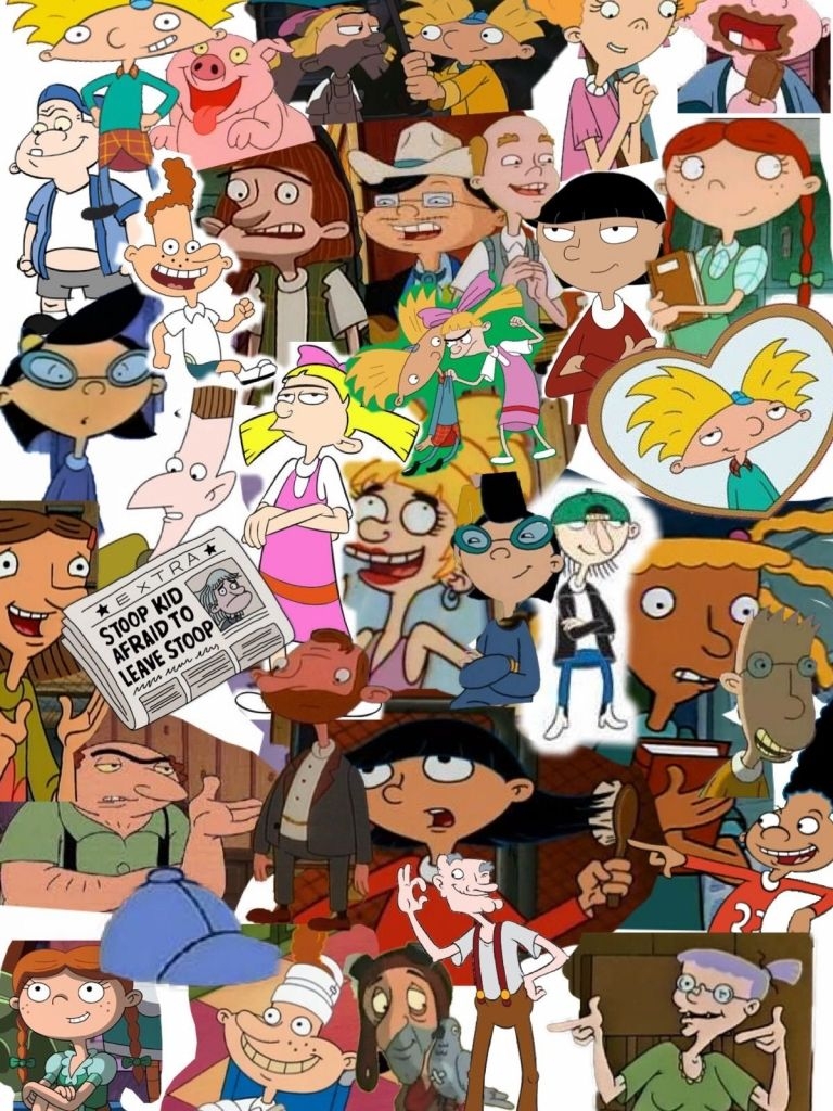 770x1030 Free download Hey Arnold 90s wallpaper collage Hey Arnold 90s Cartoon [1200x1800] for your Desktop, Mobile & Tablet. Explore Hey Arnold! Wallpaper. Hey Arnold! Wallpaper, Hey Arnold Wallpaper, Arnold Wallpaper, Phone