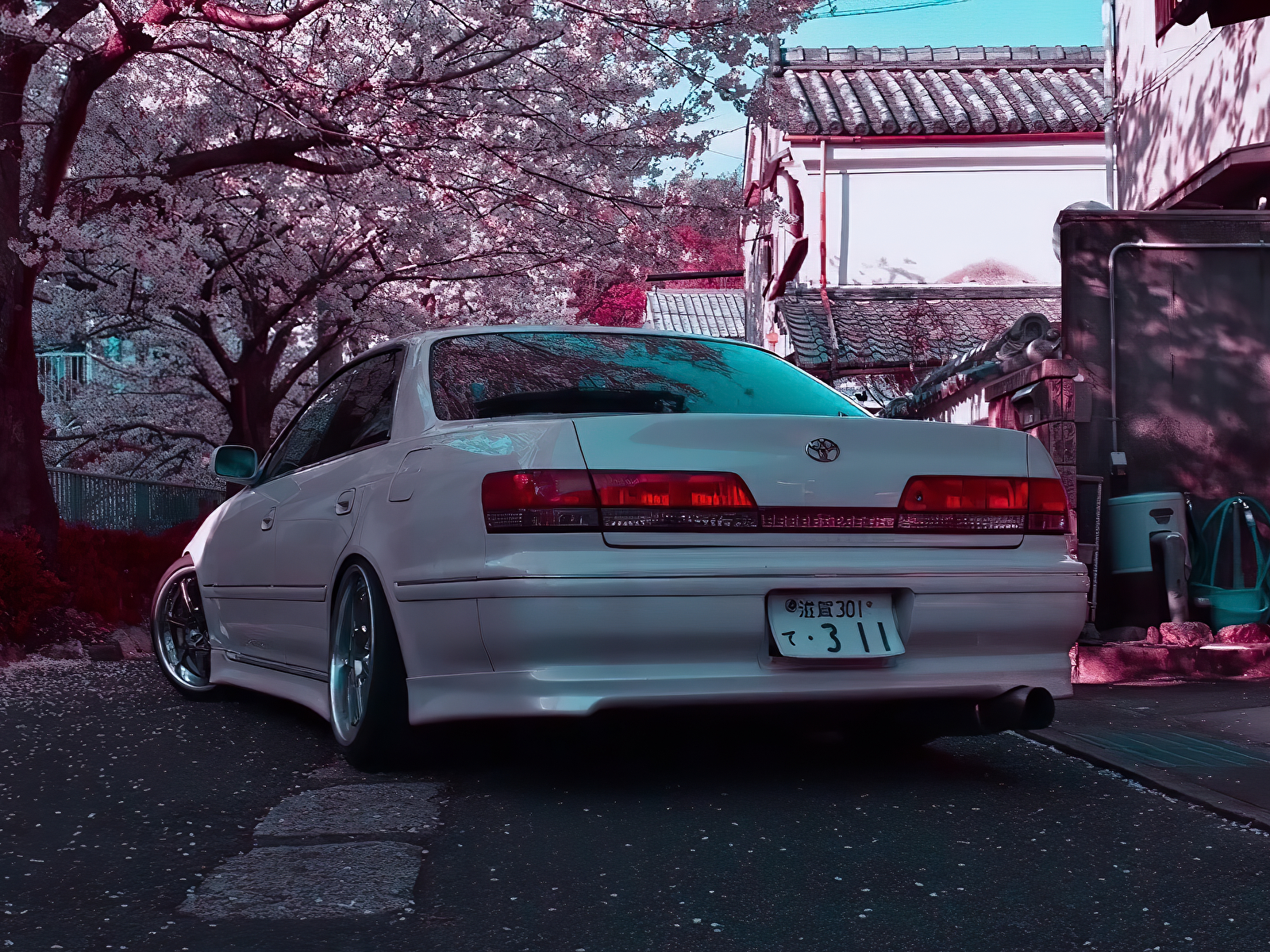 1600x1200 Toyota JZX90 Leaning in the Shade [3840x2160], Desktop