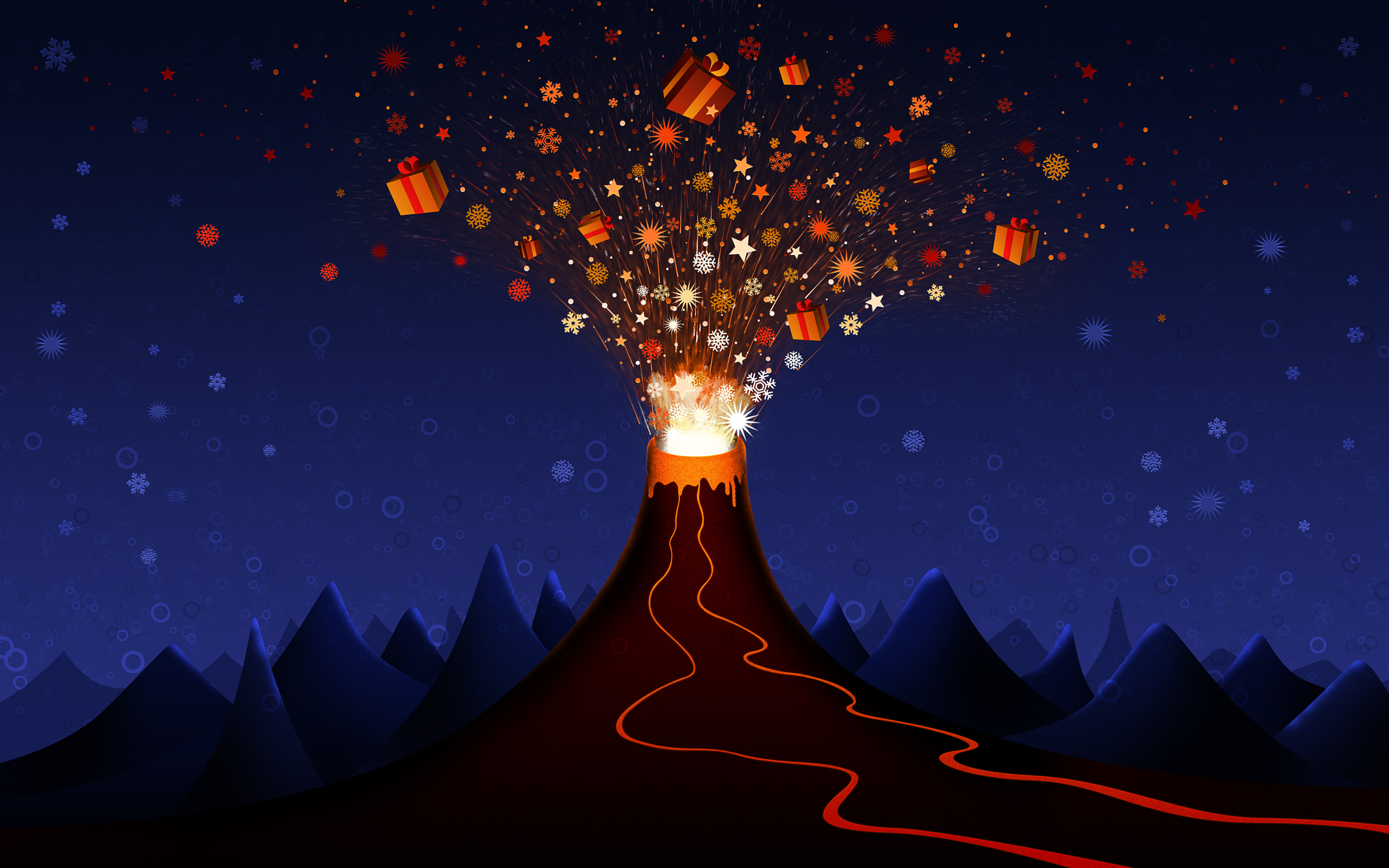 2560x1600 Christmas Volcano #. All For Desktop, Desktop