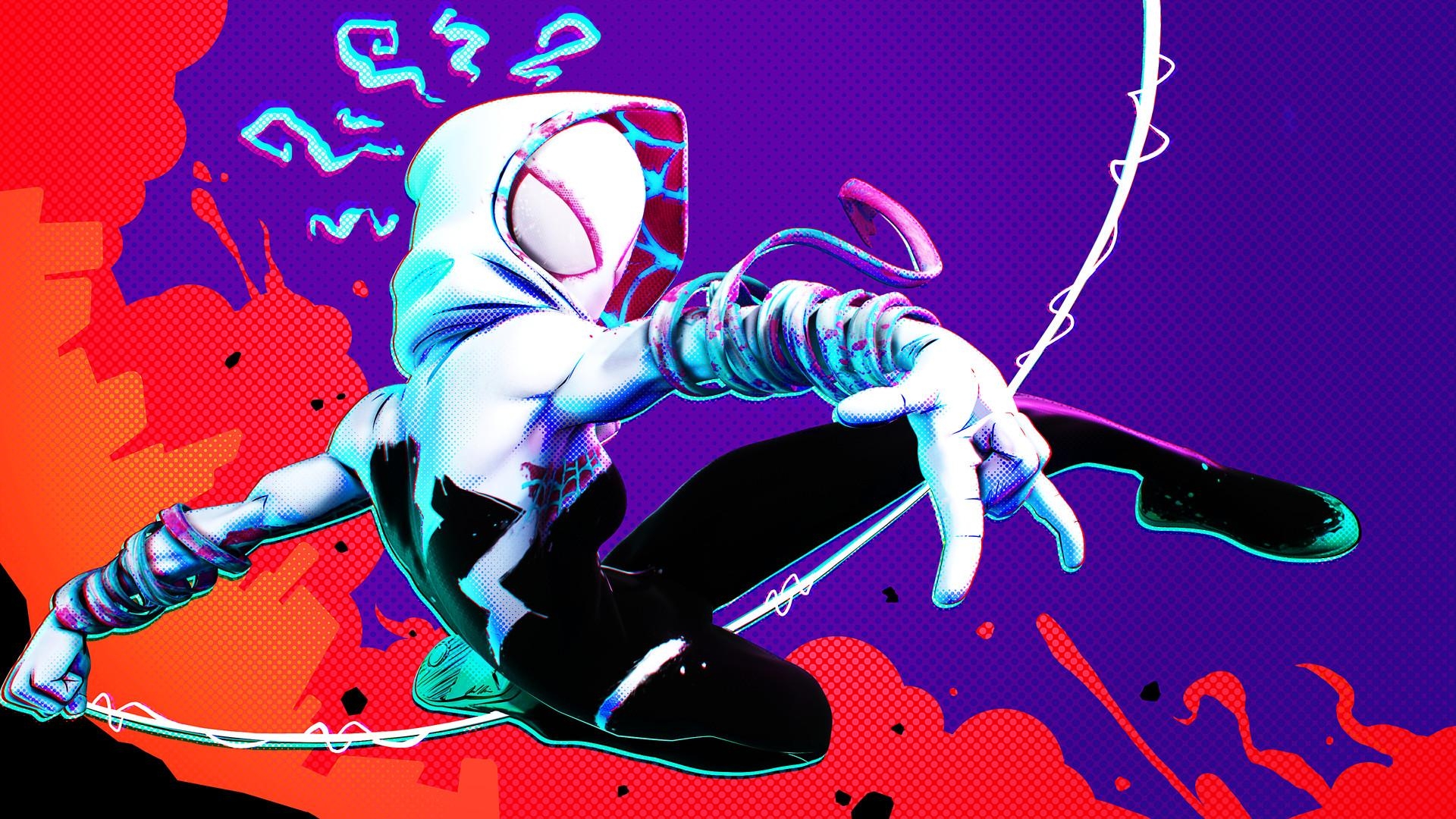 1920x1080 Spider Gwen Art, HD Superheroes, 4k Wallpaper, Image, Background, Desktop