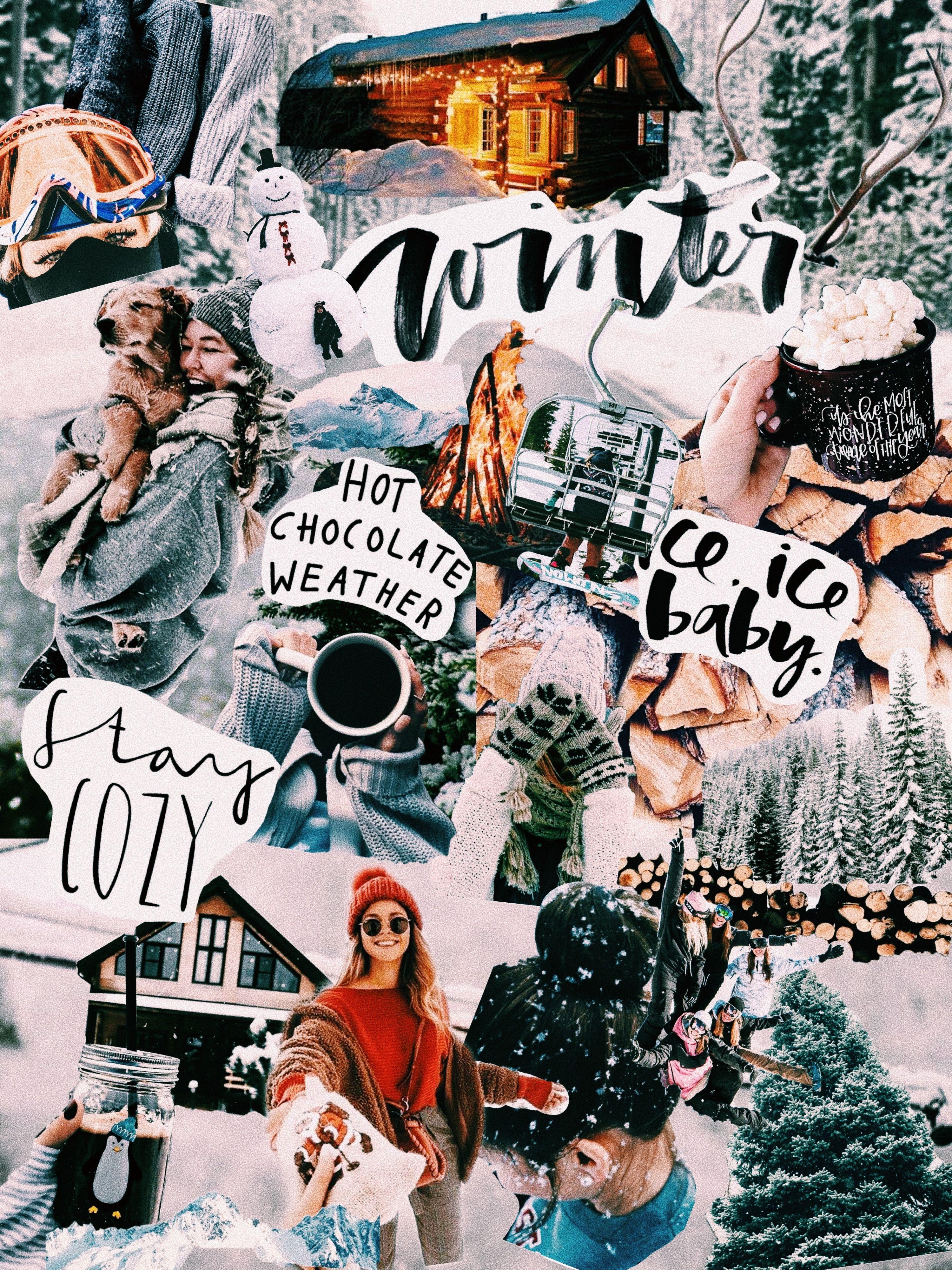 3000x4000 winter collage iphone wallpaper screensaver home screen aesthetic vsco tumblr cute snow. Winter wallpaper, Christmas phone wallpaper, Cute christmas wallpaper, Phone