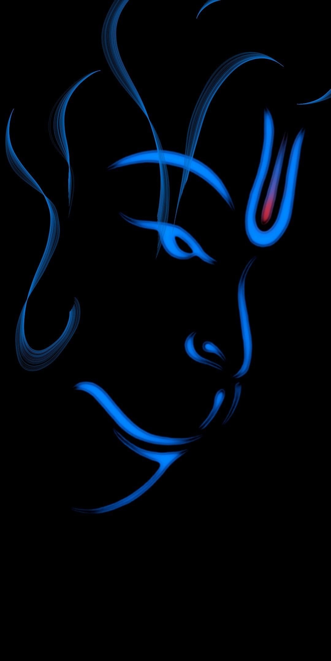 1080x2160 Lord hanuman blue face Wallpaper Download, Phone