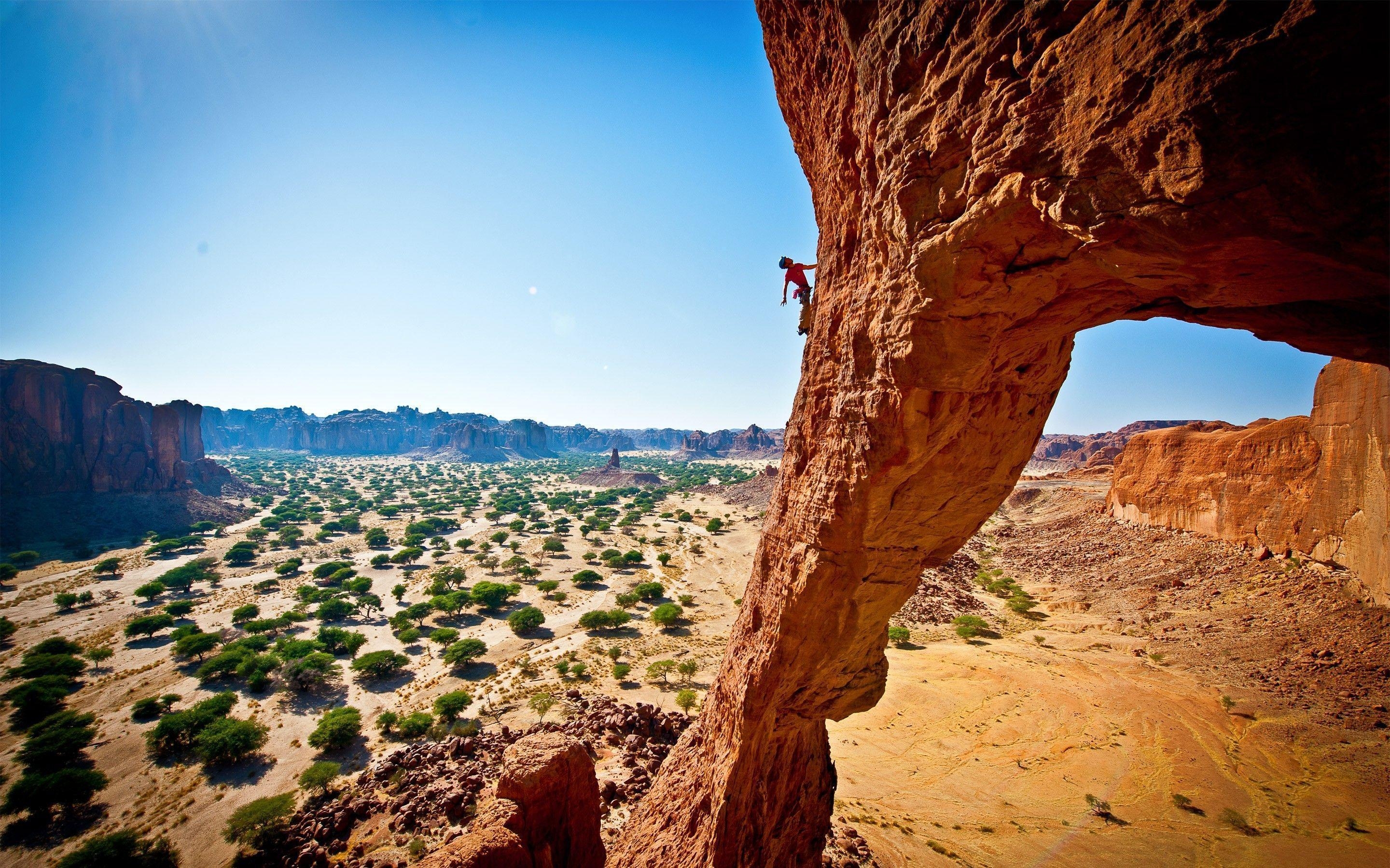 2880x1800 photography, Nature, Landscape, Rock Climbing, Climbing, Desert, Desktop