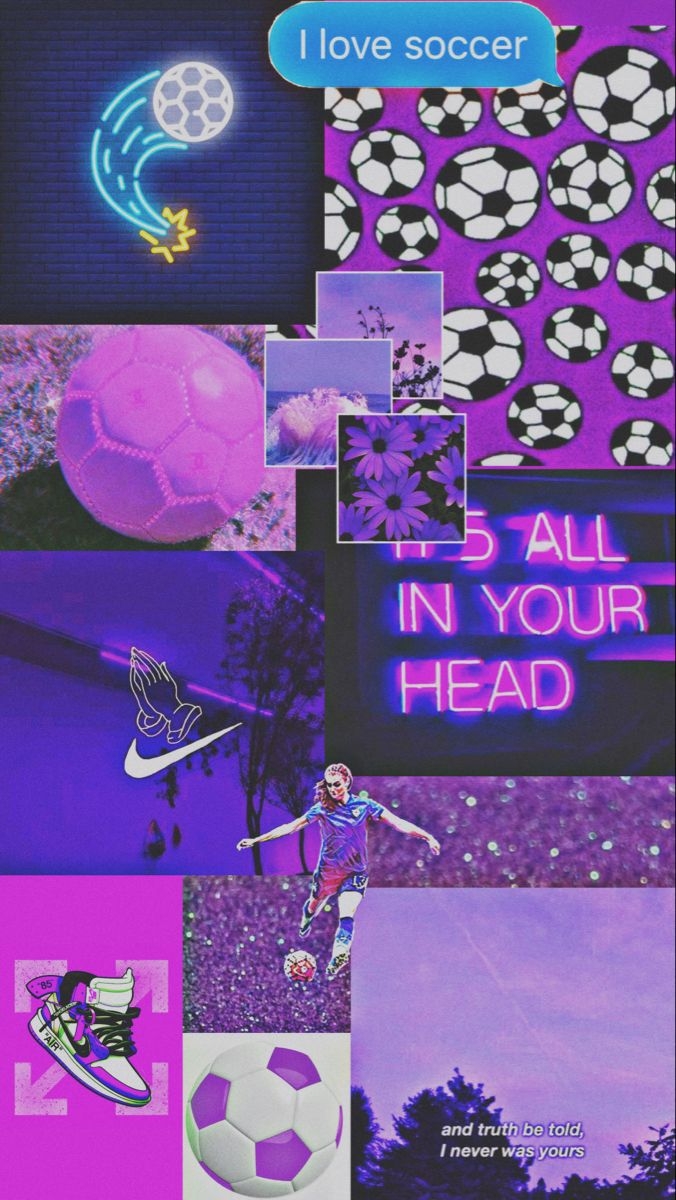 680x1200 Purple soccer aesthetic. Soccer, Purple, Love, Phone