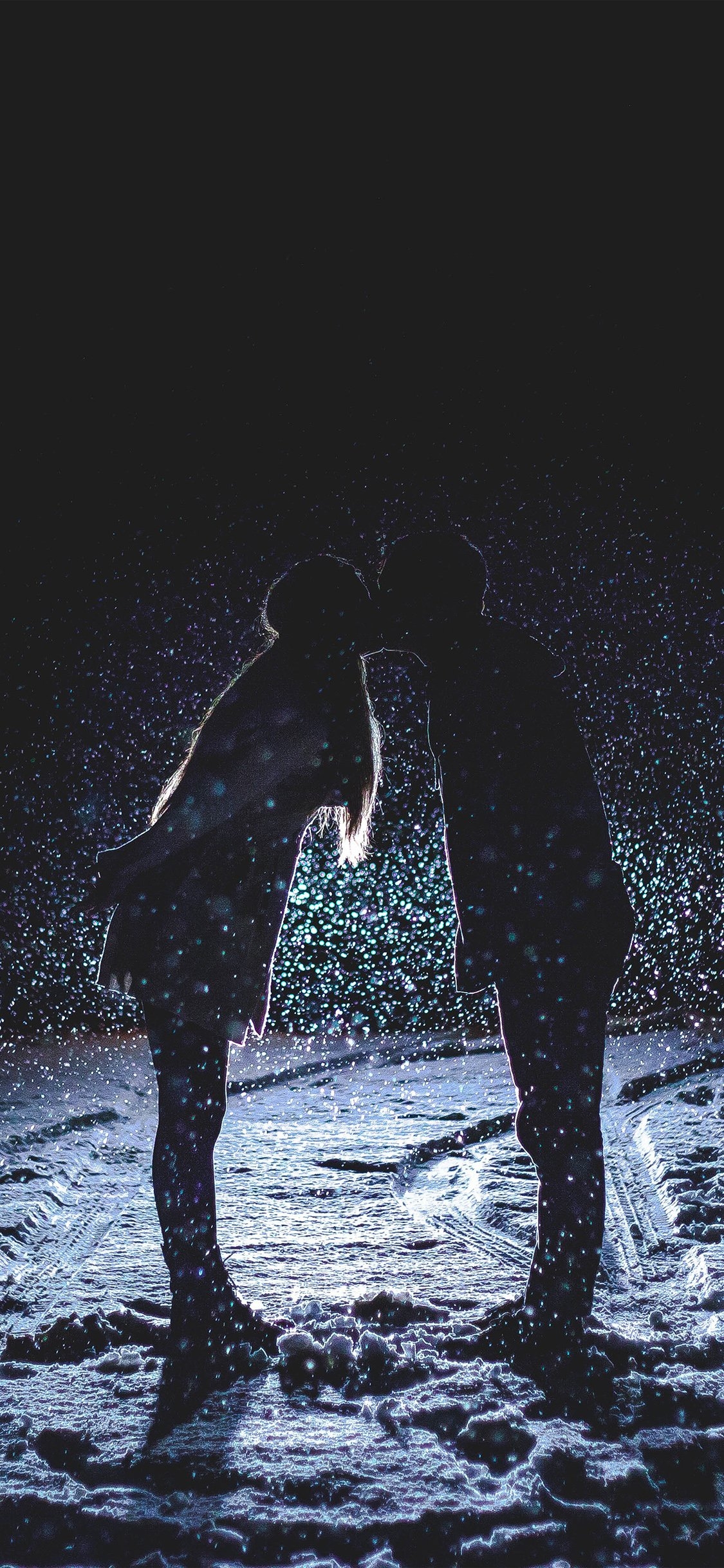 1130x2440 iPhone X wallpaper. kiss love dark couple romantic, Phone