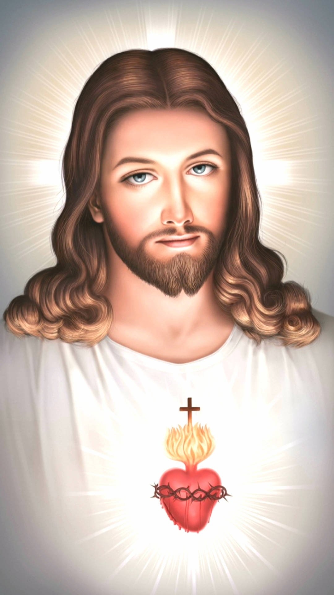 1080x1920 Download Sacred Heart Devotion Jesus 4K iPhone Wallpaper, Phone