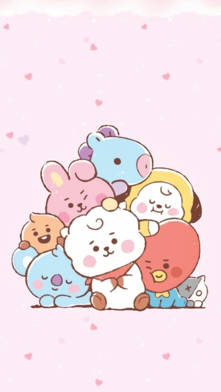 740x1310 Cute bt21 characters Wallpaper, Phone