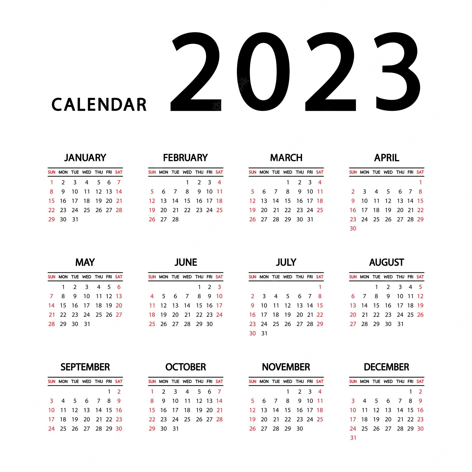 2000x2000 2023 Calendar Wallpaper Free 2023 Calendar Background, Phone