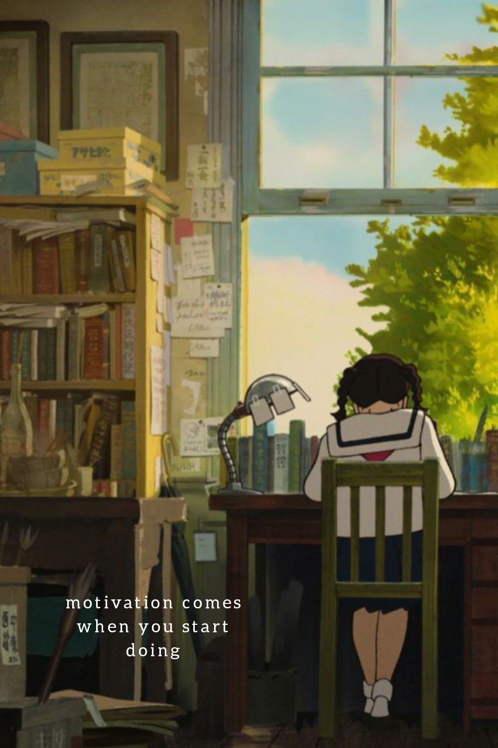 1000x1500 study motivation wallpaper. Ghibli artwork, Anime scenery wallpaper, Anime scenery, Phone