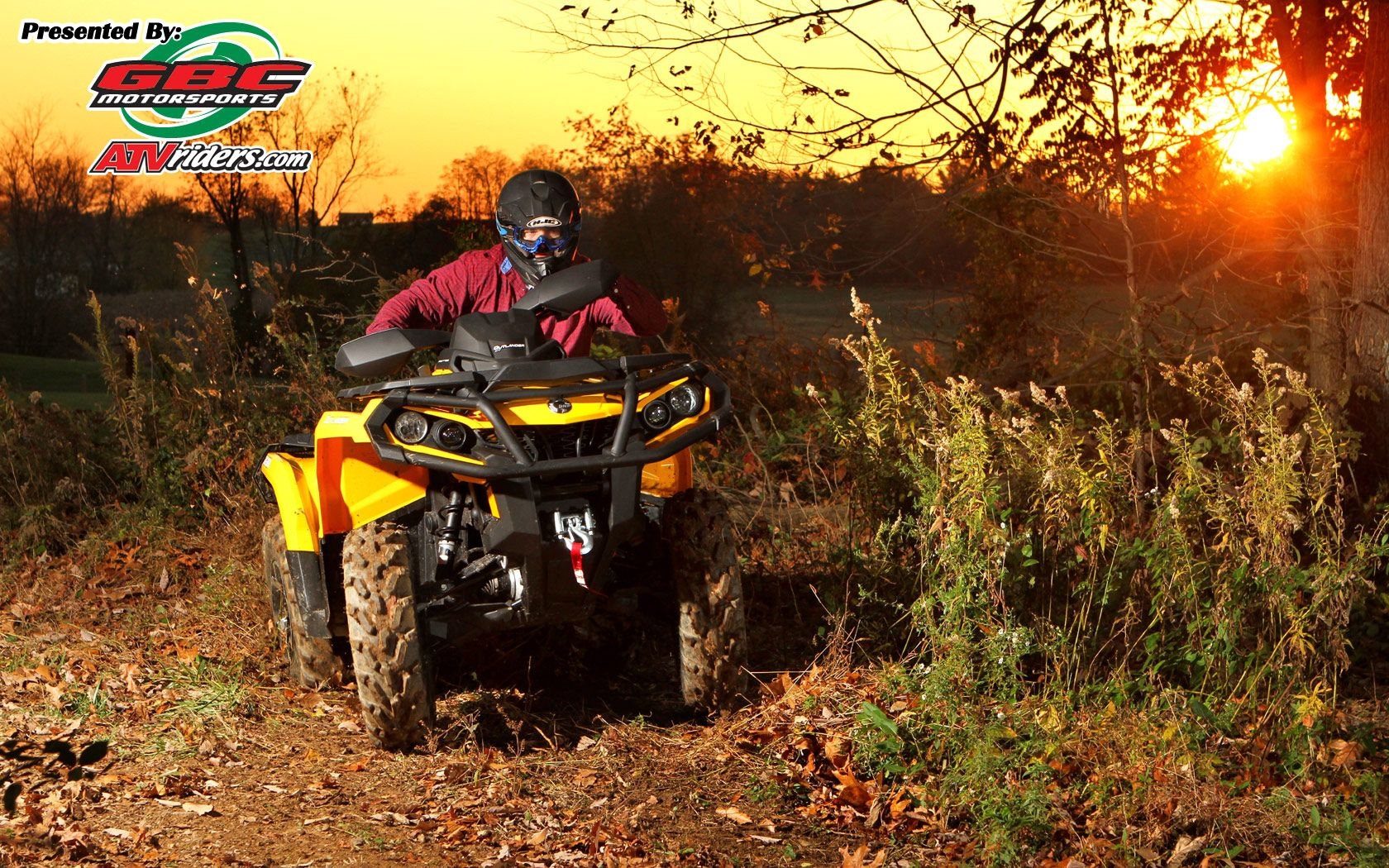 1680x1050 Can Am Outlander 1000 XT Utility ATV Sunset, Desktop