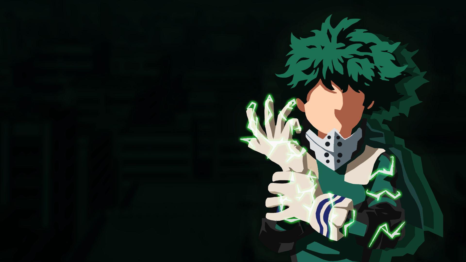 1920x1080 Minimalist Style Deku, Desktop