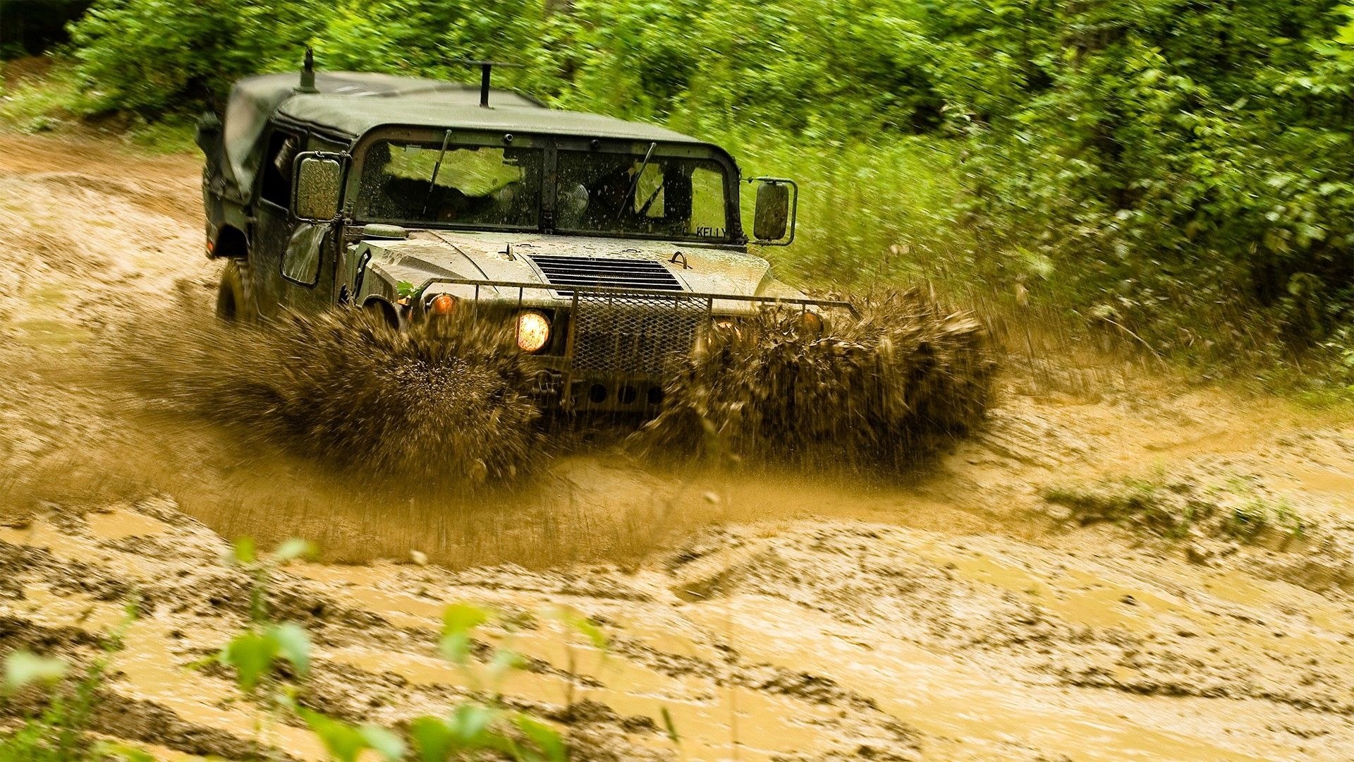 1920x1080 Wallpaper,  px, car, Hummer, mud, trucks, Desktop