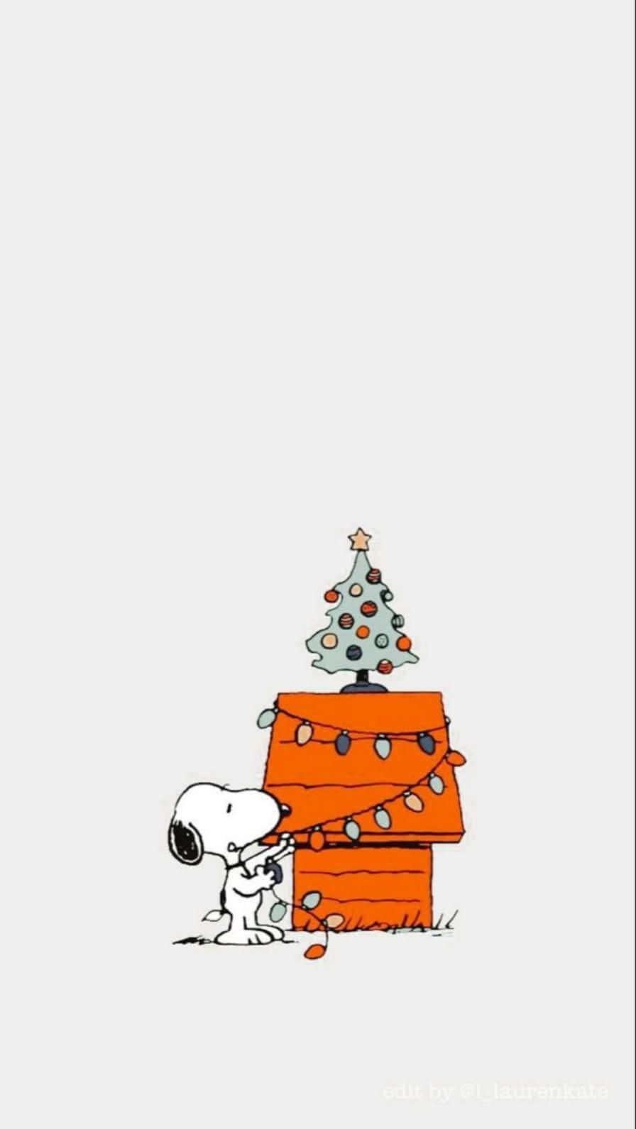 900x1600 Snoopy Christmas Phone Wallpaper, Phone