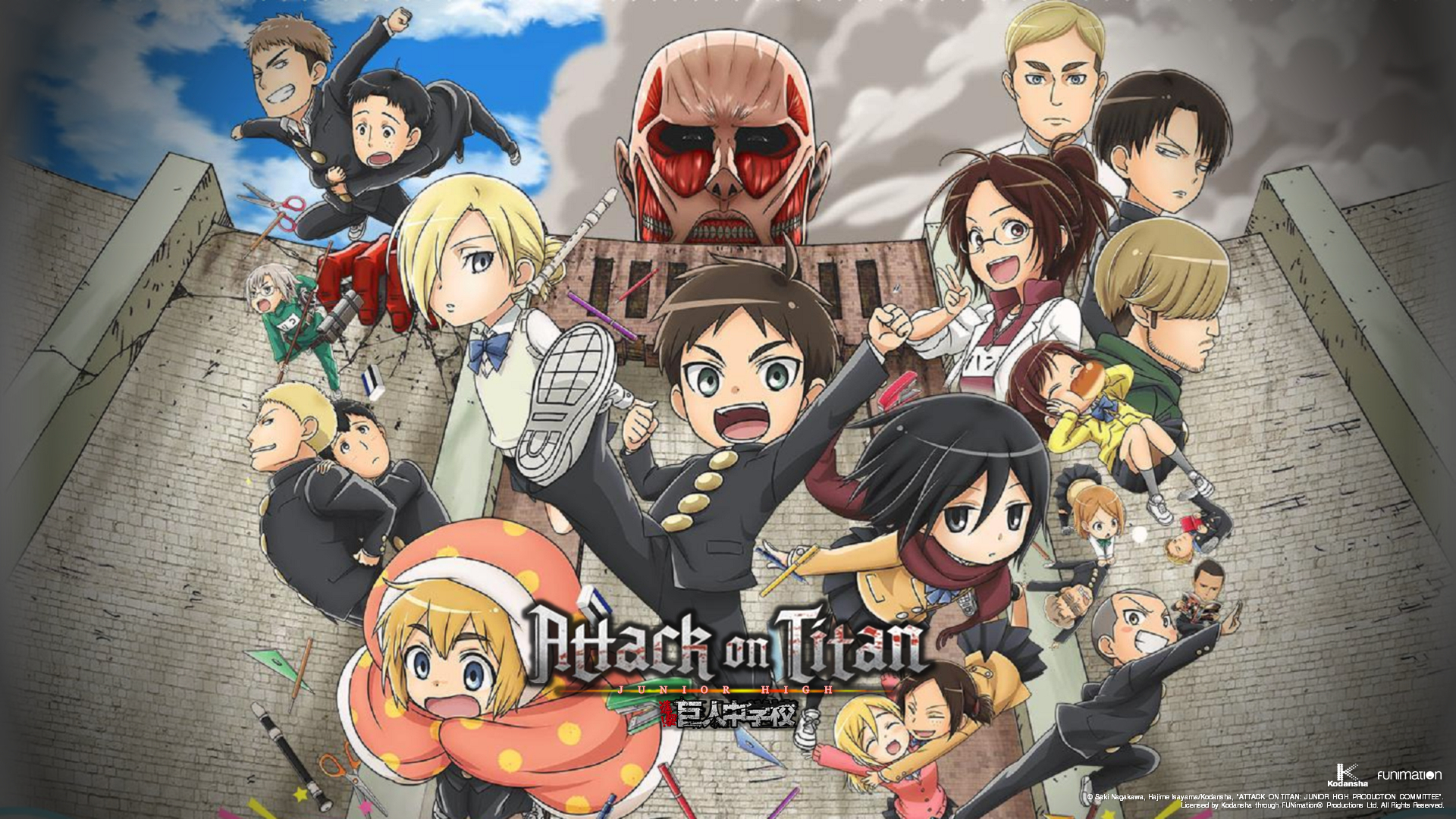 1920x1080 Attack On Titan Junior High Wallpaper Free Attack On Titan Junior High Background, Desktop