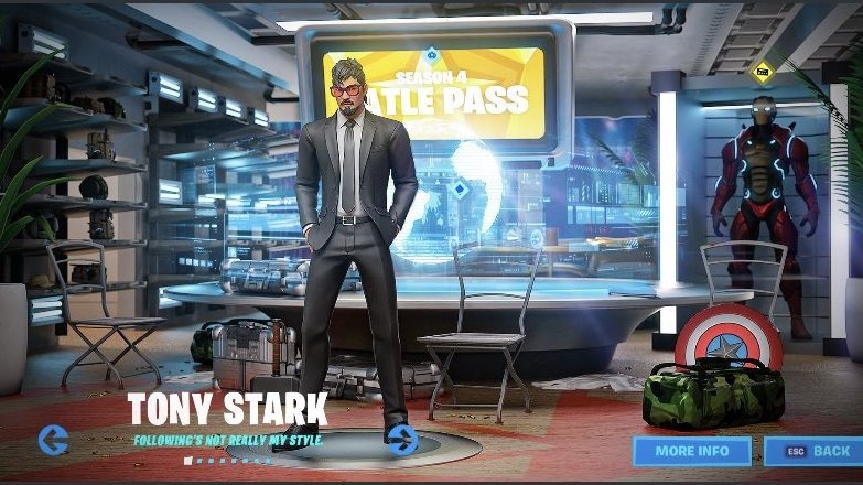 790x440 Tony Stark Fortnite wallpaper, Desktop