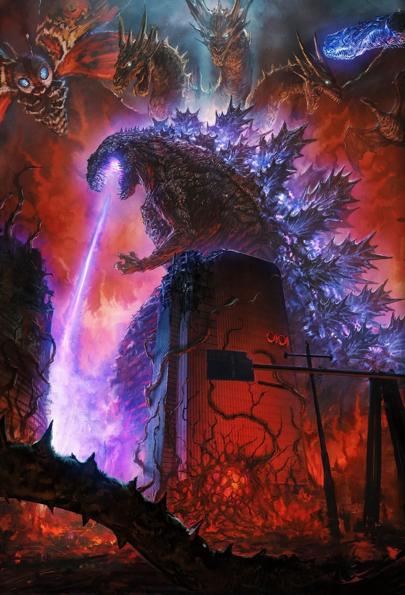 1330x1950 Godzilla Wallpaper Awesome Shin Godzilla Godzilla Godzilla Vs Ghidorah HD Wallpaper, Phone