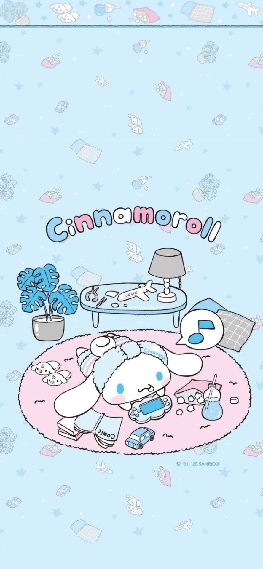 890x1920 Cinnamoroll chill wallpaper, Phone