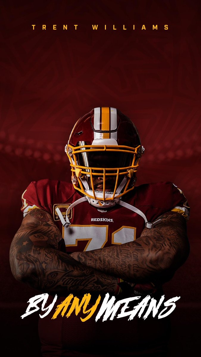 680x1200 Washington Commanders your phone protected with #Redskins LT Trent Williams. #WallpaperWednesday, Phone