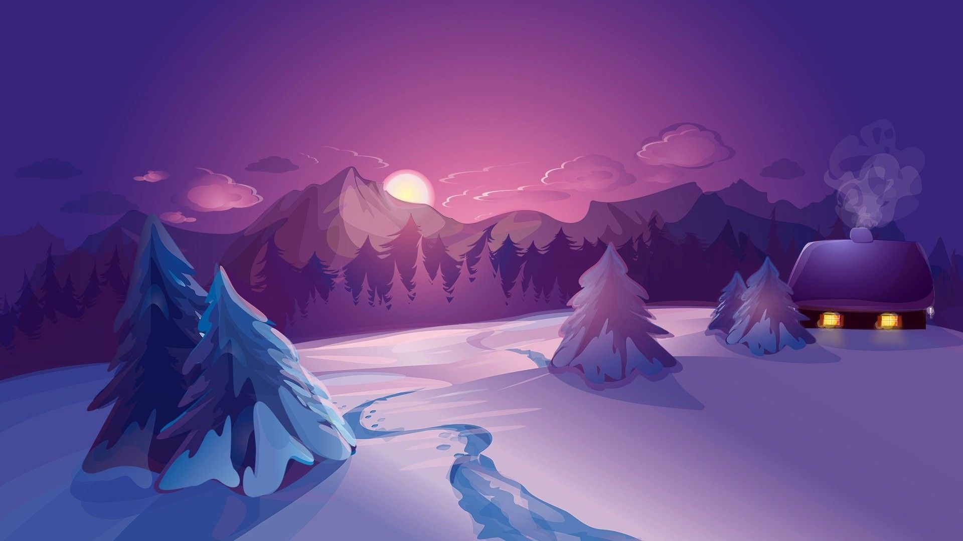 1920x1080 Winter Digital Art Wallpaper Free Winter Digital Art Background, Desktop