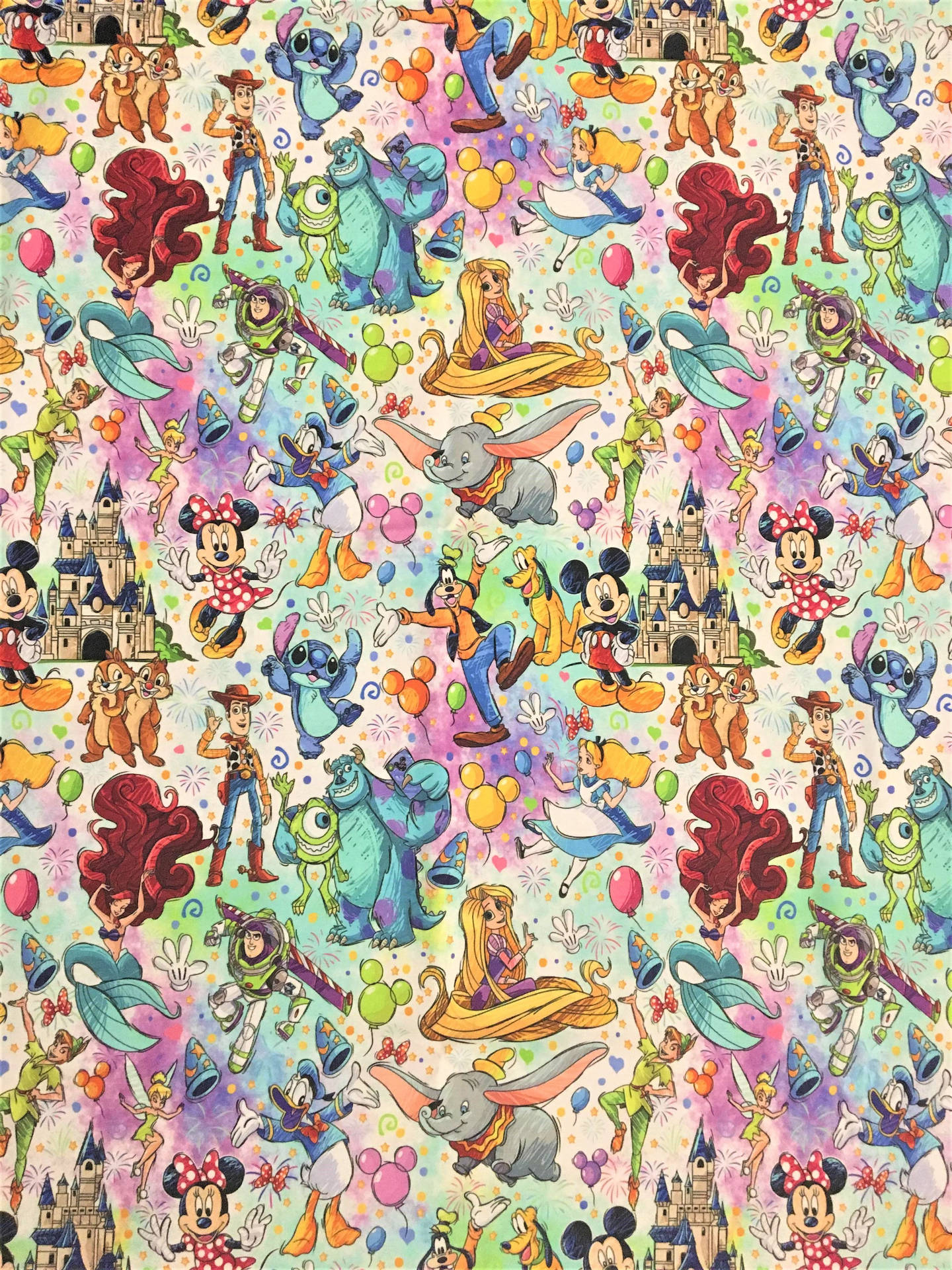 1440x1920 Free Disney Pattern Wallpaper Downloads, Disney Pattern Wallpaper for FREE, Phone