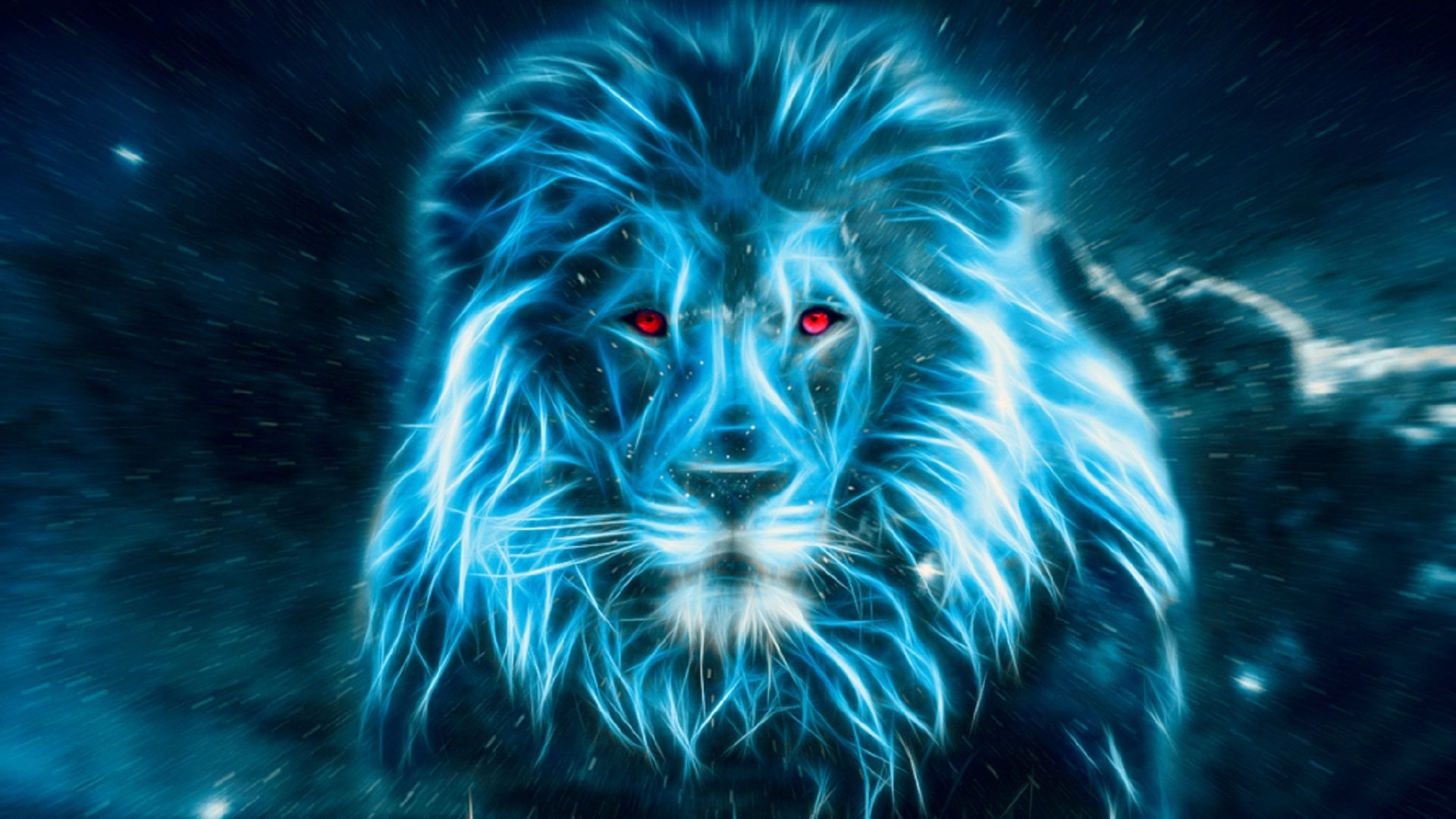 1920x1080 Lion in blue Wallpaper[19201080] #Music #IndieArtist #Chicago. Lion picture, Lion live wallpaper, Lion background, Desktop