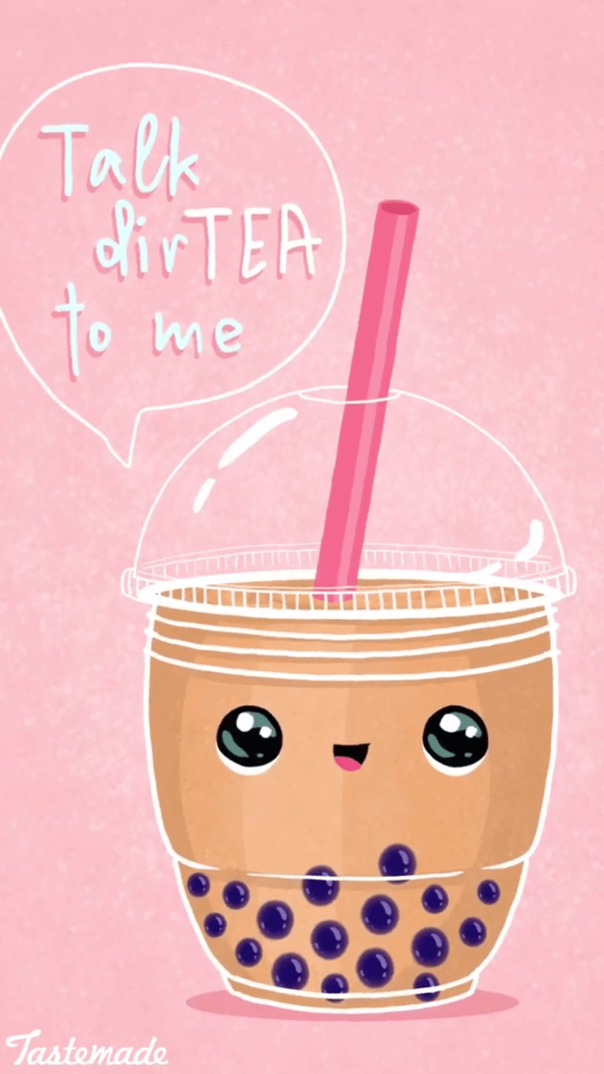 1250x2210 Boba tea cellphone background lock screen wallpaper for iPhone android from Taste Made. Seni, Minuman musim panas, Gambar lucu, Phone