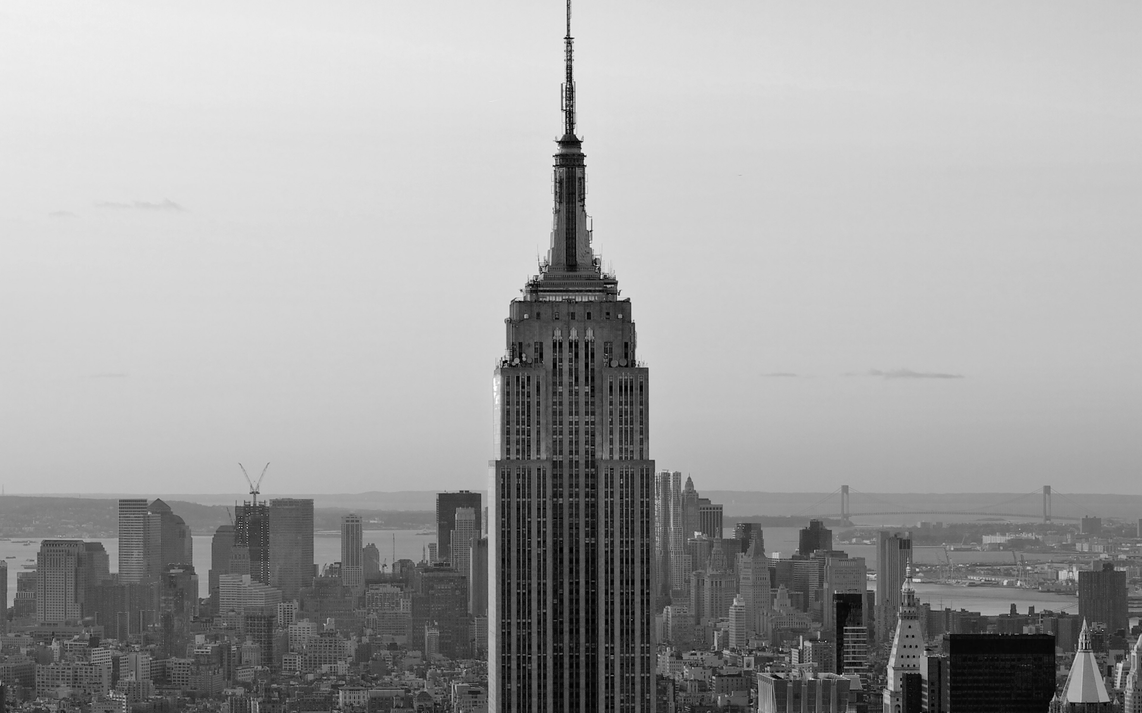 3840x2400 Dusk Dark New York Skyline City, Desktop