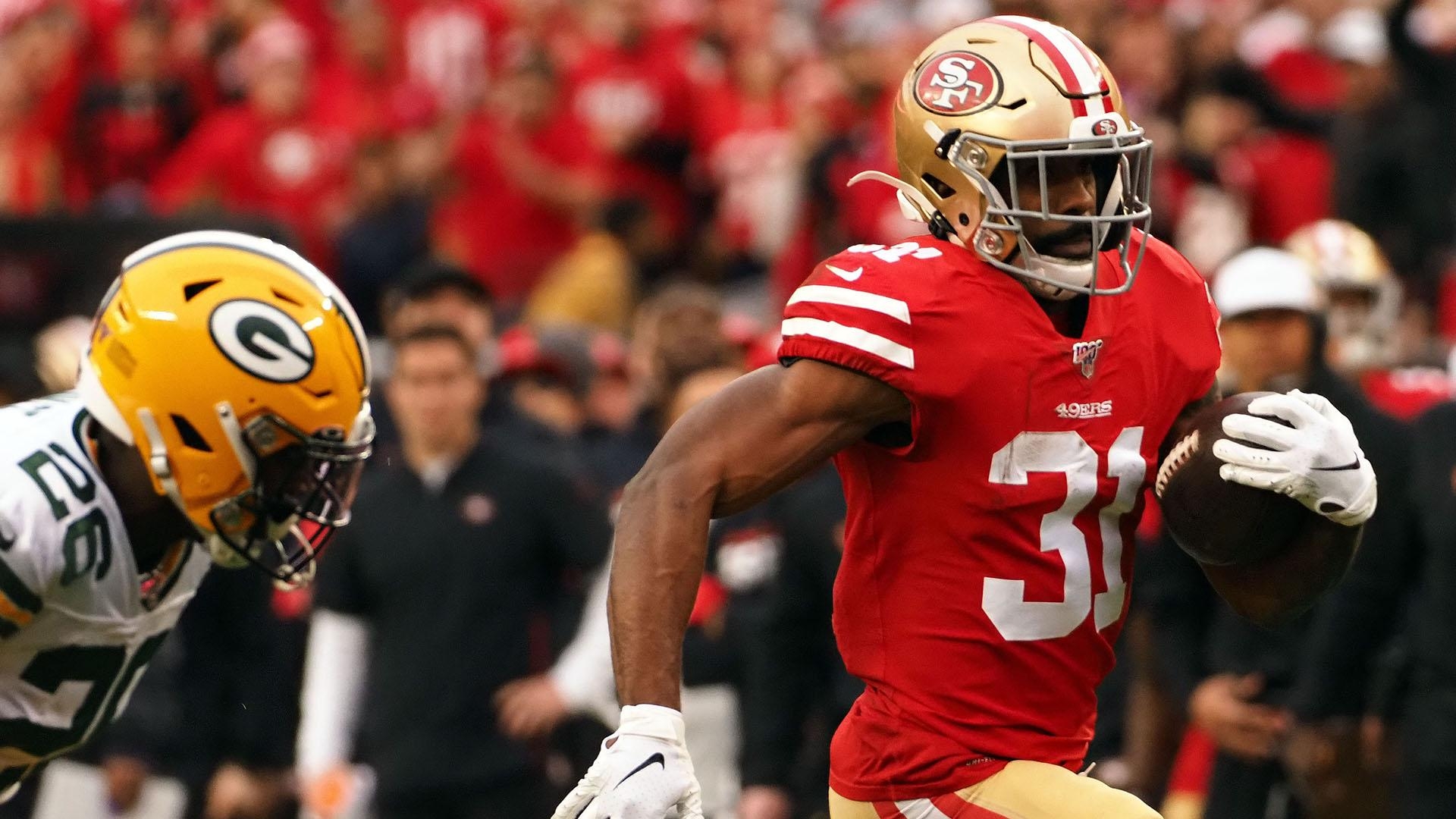 1920x1080 49ers' Raheem Mostert Reaches Top Speed In NFL Playoffs On 36 Yard, Desktop