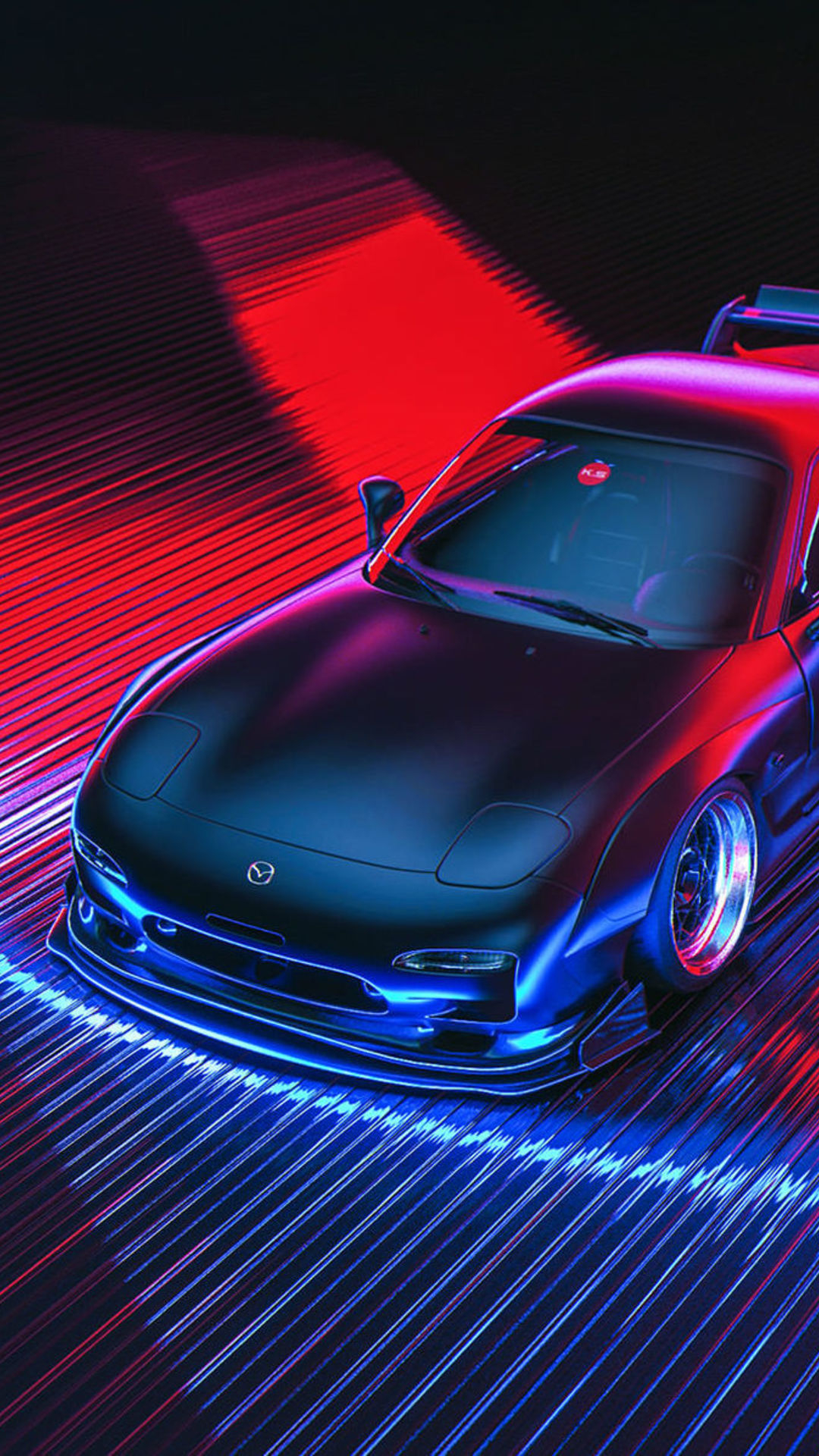 1080x1920  mazda rx mazda, artist, artwork, digital art, retro, hd, artstation for iPhone 8 wallpaper, Phone