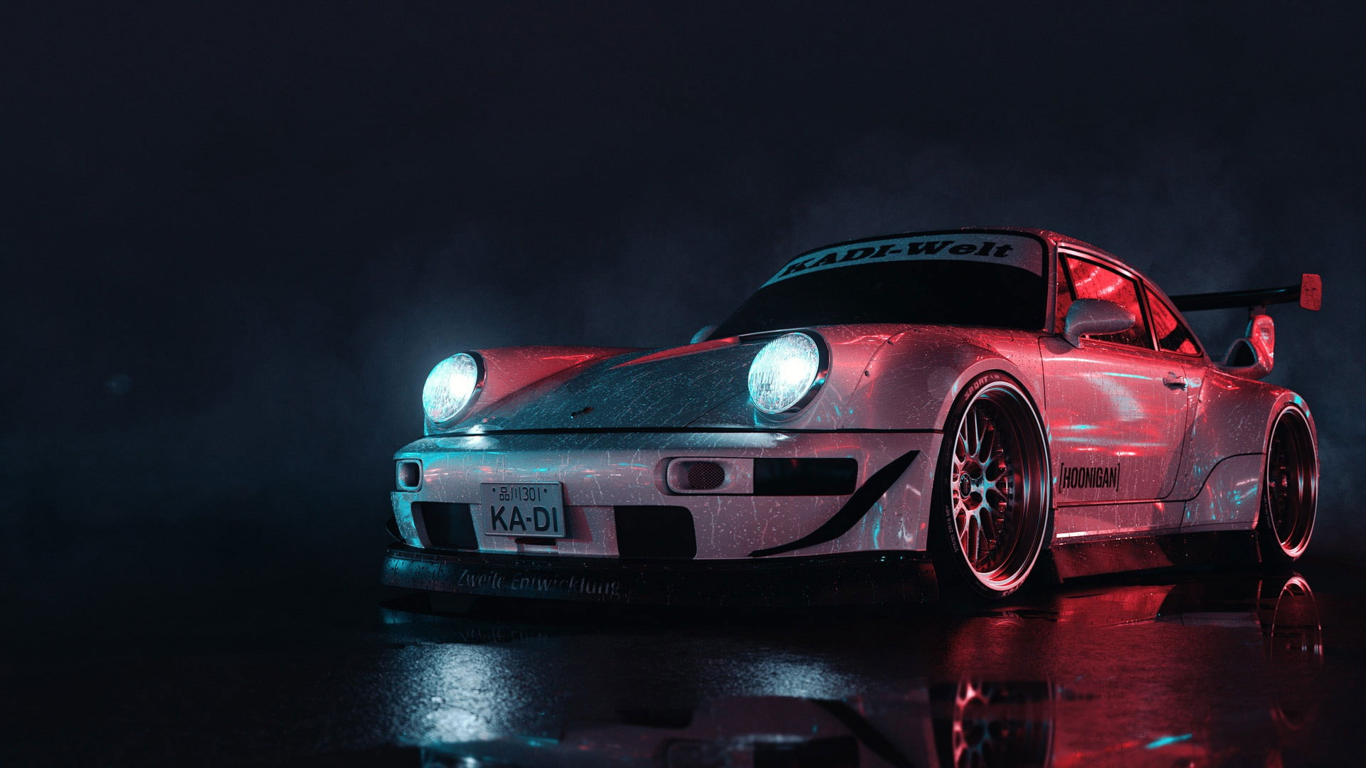 1920x1080 Car Wallpaper, Porsche, Dark, Vehicle, Porsche 911, Desktop