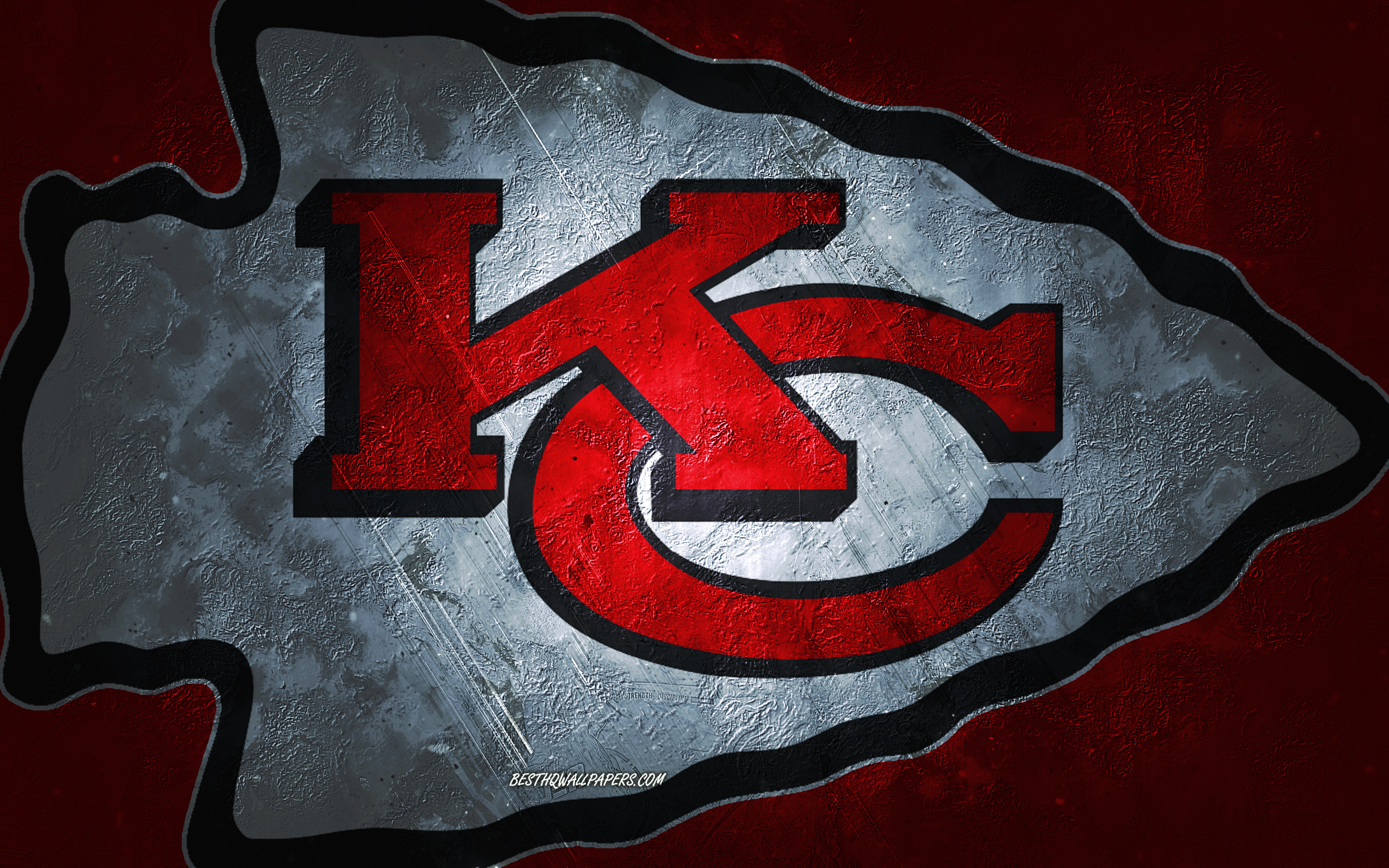 2880x1800 Download wallpaper Kansas City Chiefs, American football team, red stone background, Kansas City Chiefs logo, grunge art, NFL, American football, USA, Kansas City Chiefs emblem for desktop with resolution. High Quality, Desktop