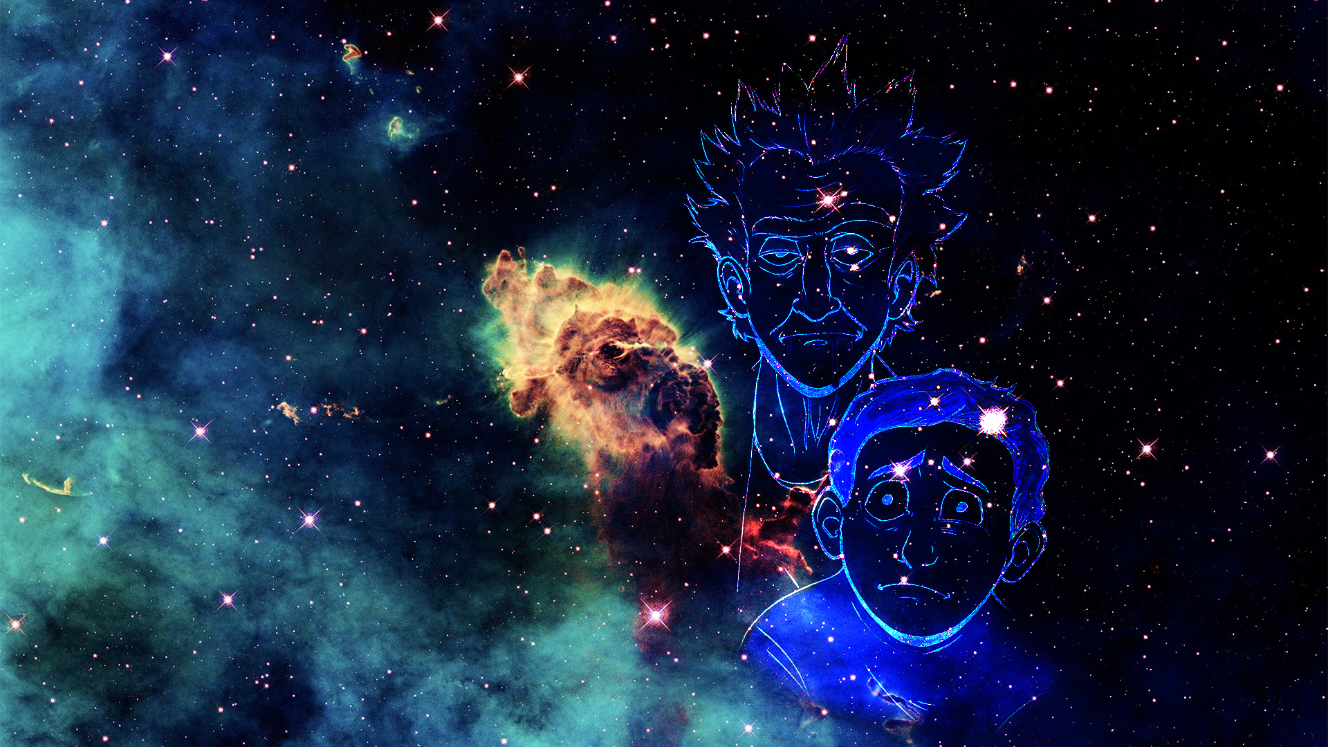 1920x1080 Rick and Morty Space HD wallpaper, Desktop