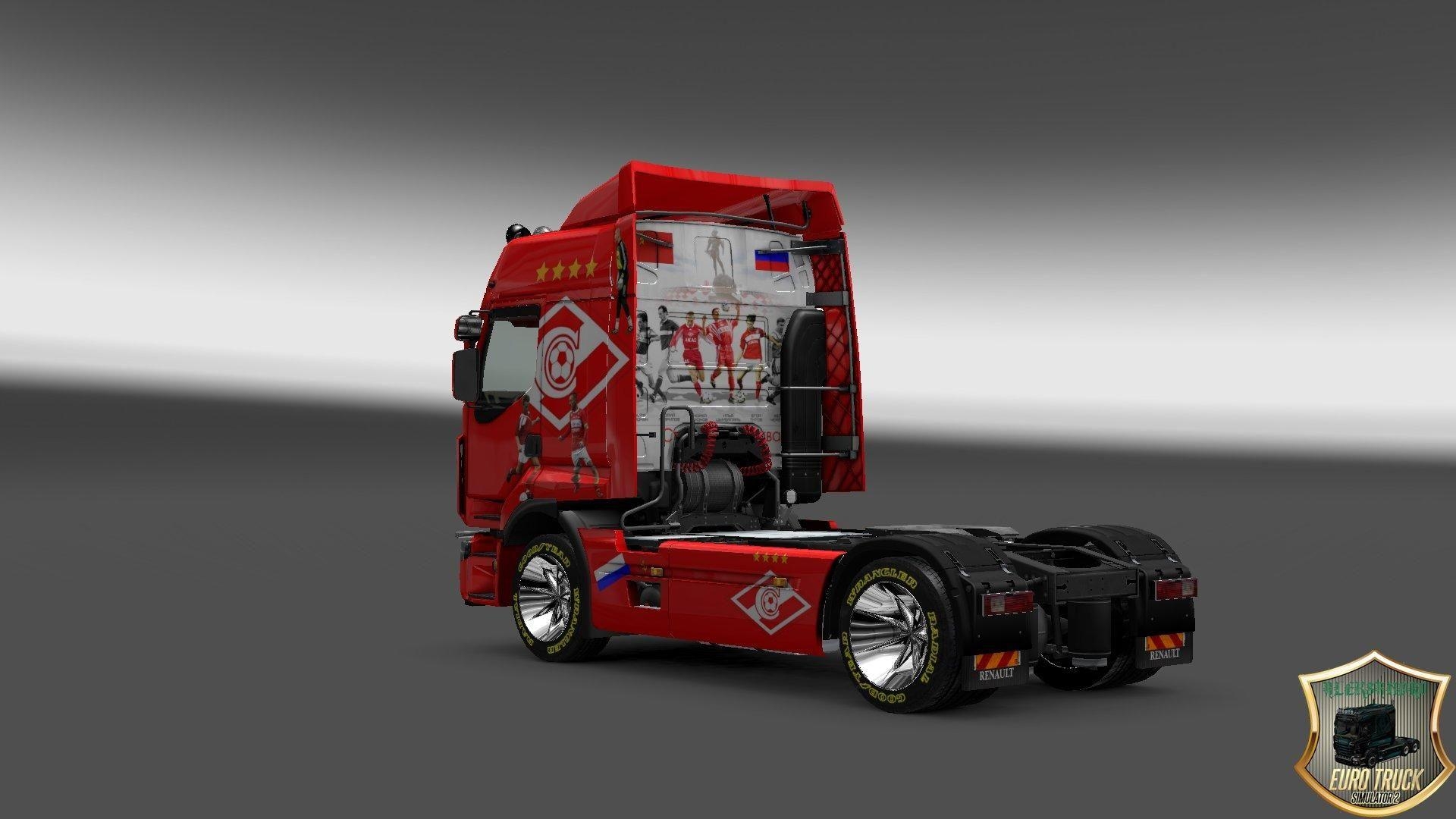 1920x1080 RENAULT PREMIUM FC SPARTAK MOSCOW V1. ETS2 mods. Euro truck, Desktop